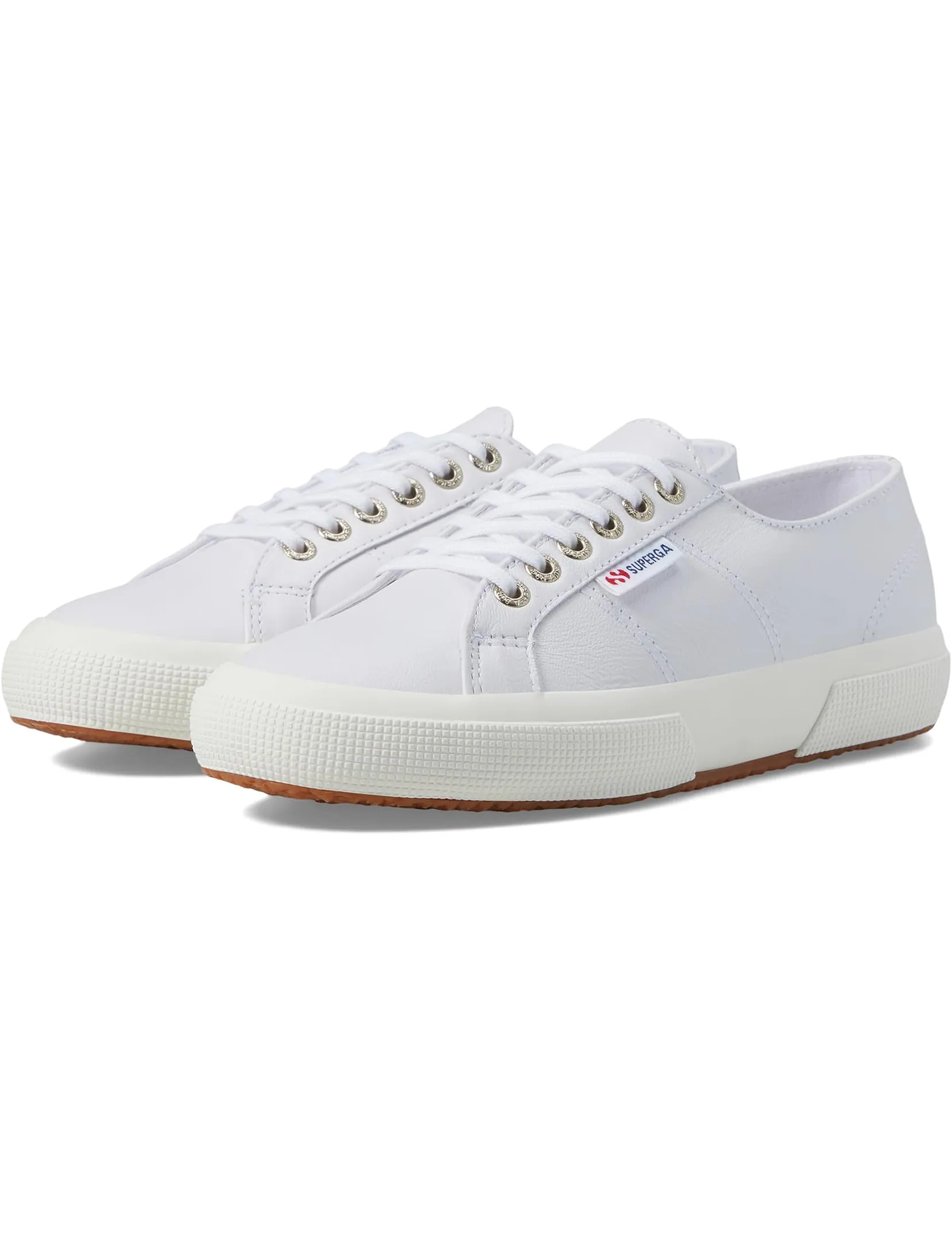 2750 Nappa Leather Classic Sneaker, Optic White pet walk