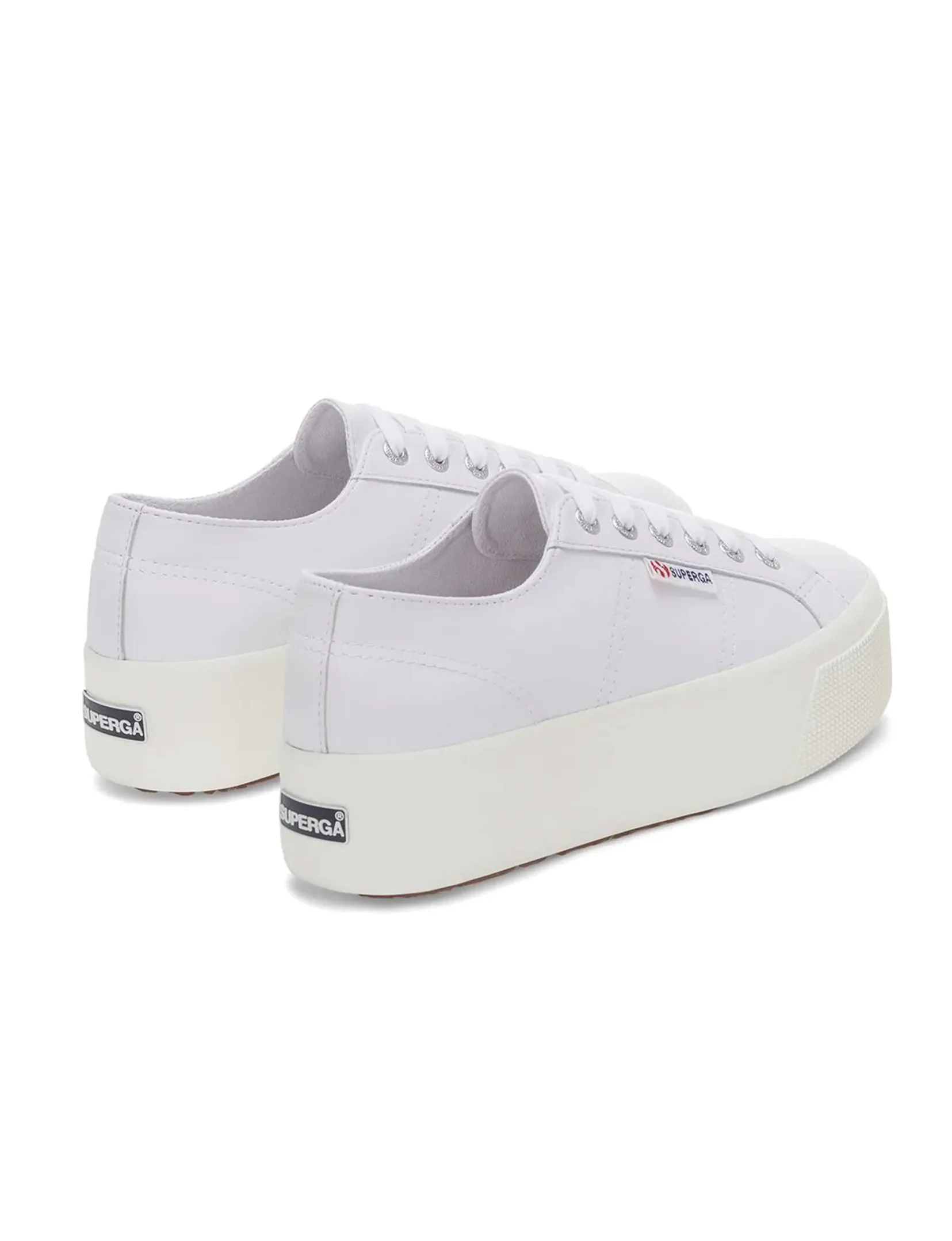 2790 Nappa Leather Platform Sneaker, Optic White smooth fit