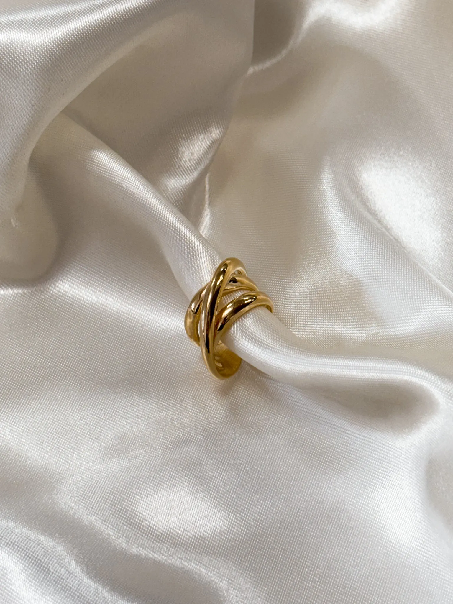 3 Row Chunky Ring rose gold