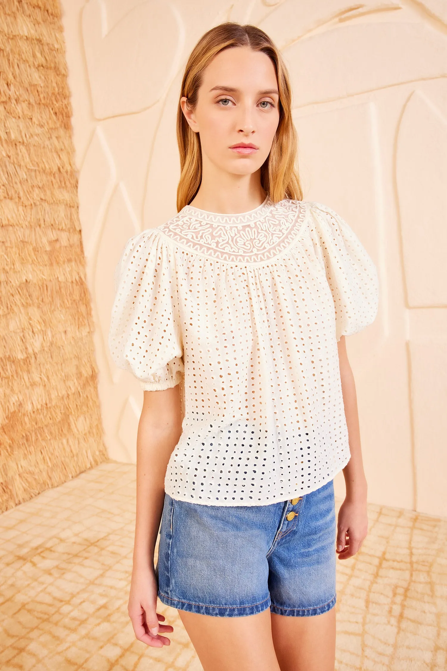 Amina Top - Ivory home relax