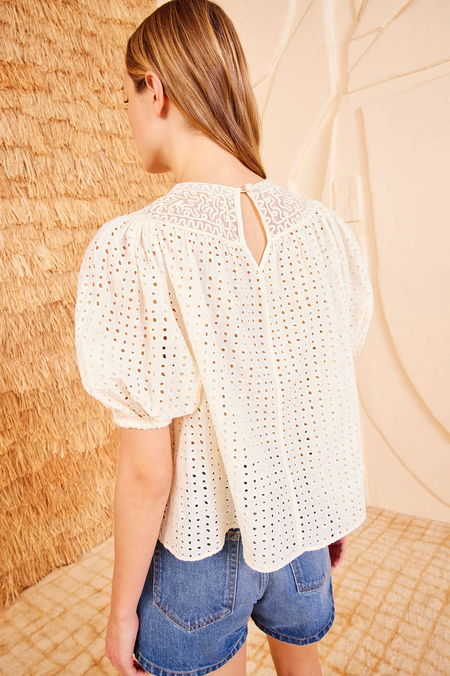 Amina Top - Ivory home relax