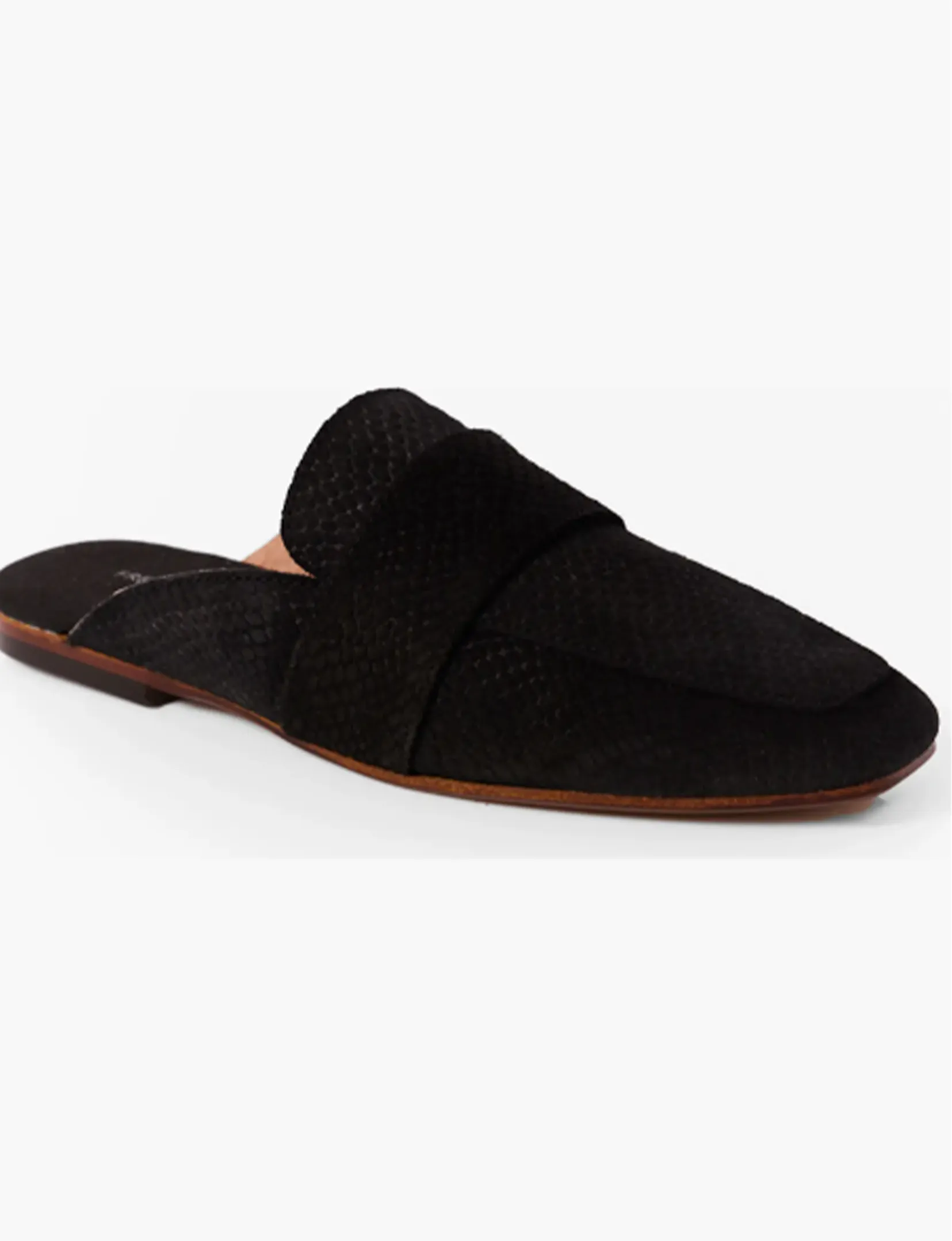 At Ease Loafer Slide, Black Suede fall easy