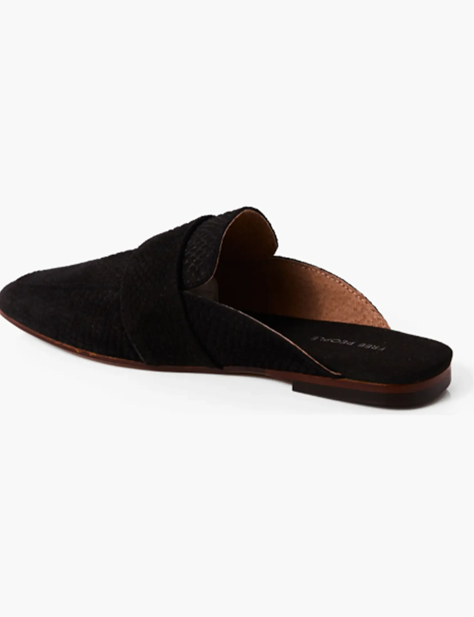 At Ease Loafer Slide, Black Suede fall easy