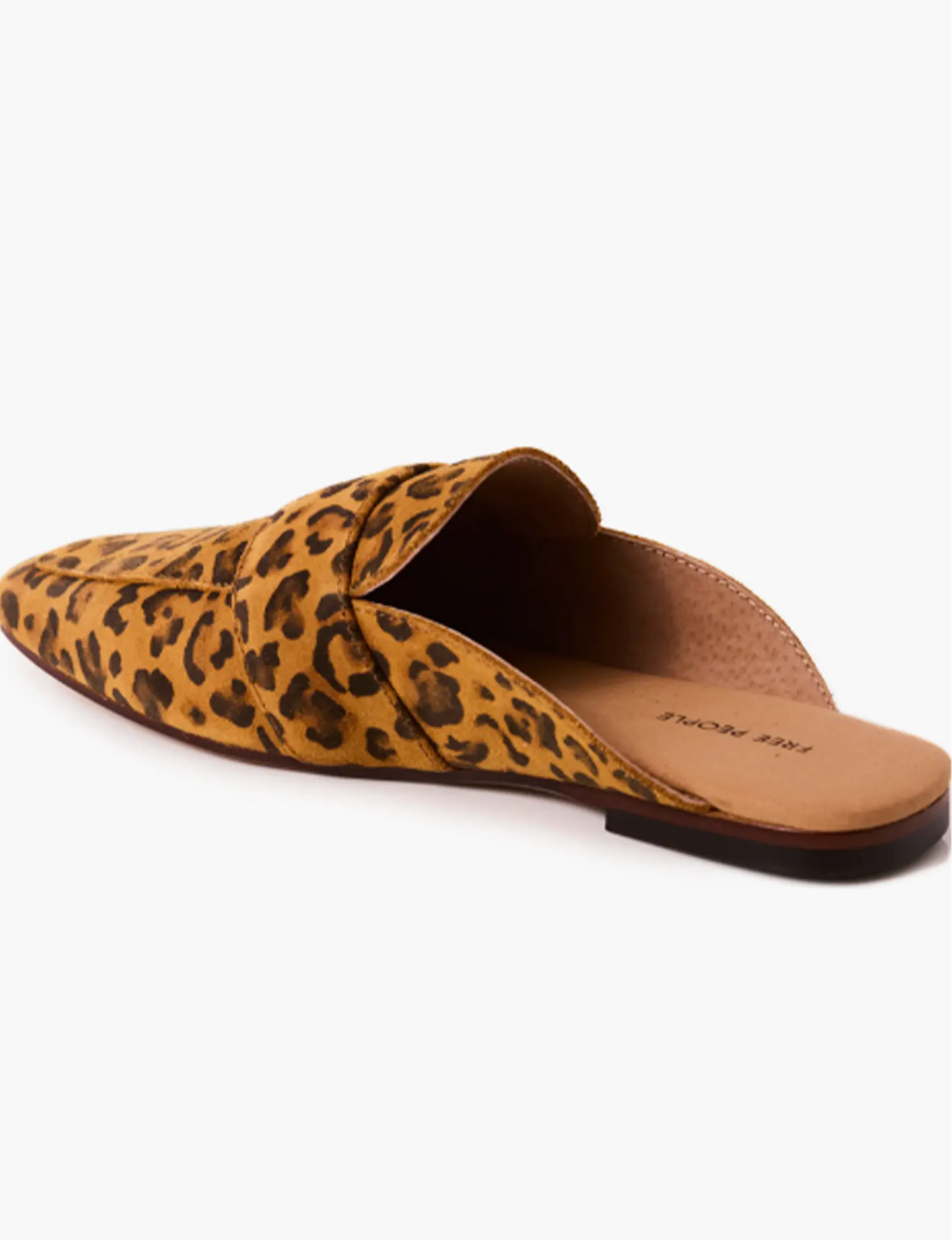 At Ease Loafer Slide, Leopard Suede skin trust