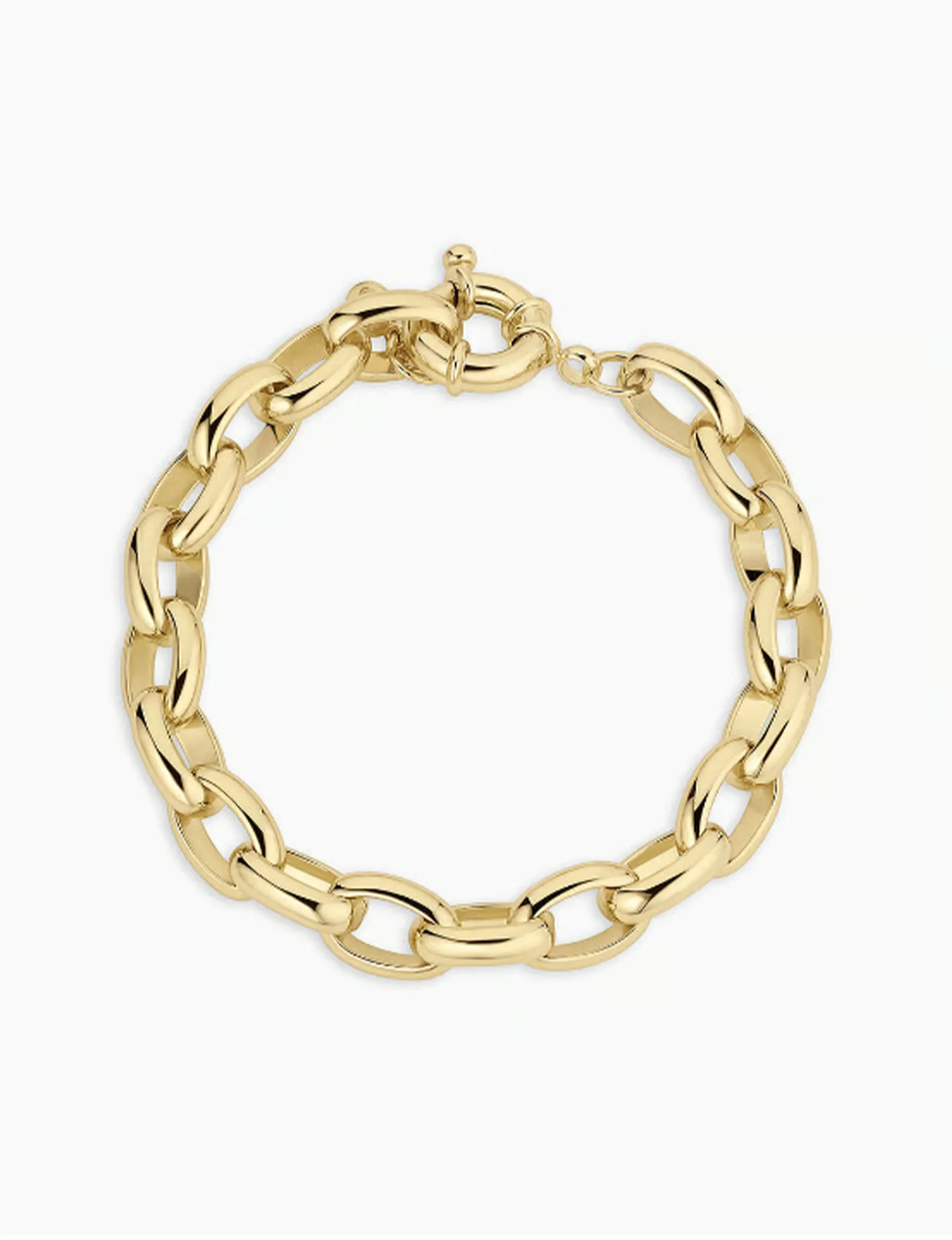 Avery Statement Bracelet, Gold layer ready