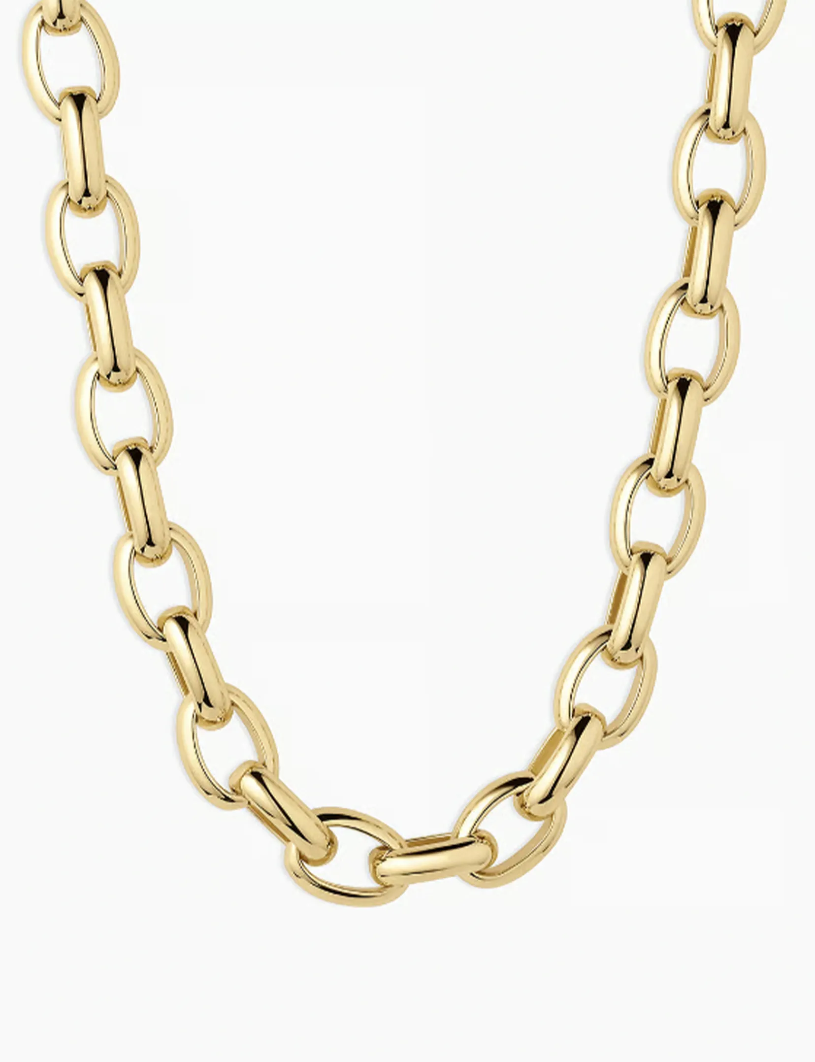 Avery Statement Necklace, Gold angel charm