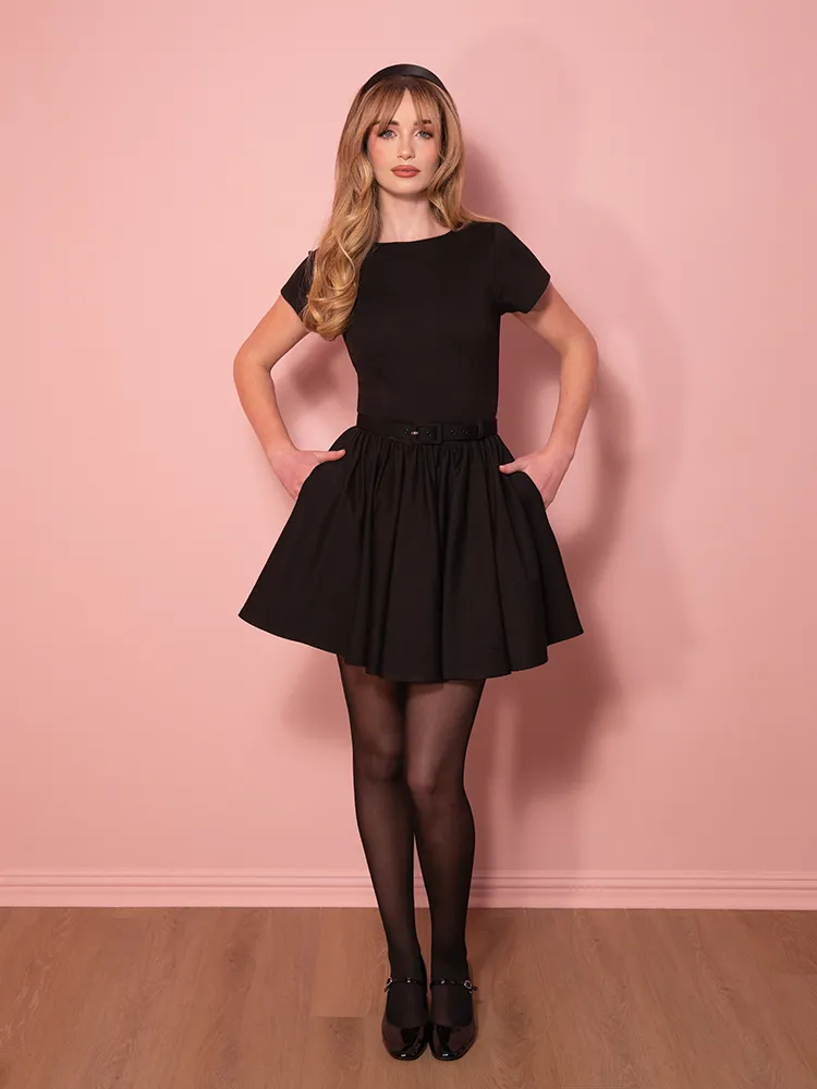 Avon Swing Dress in Black MINI - Vixen by Micheline Pitt layer base