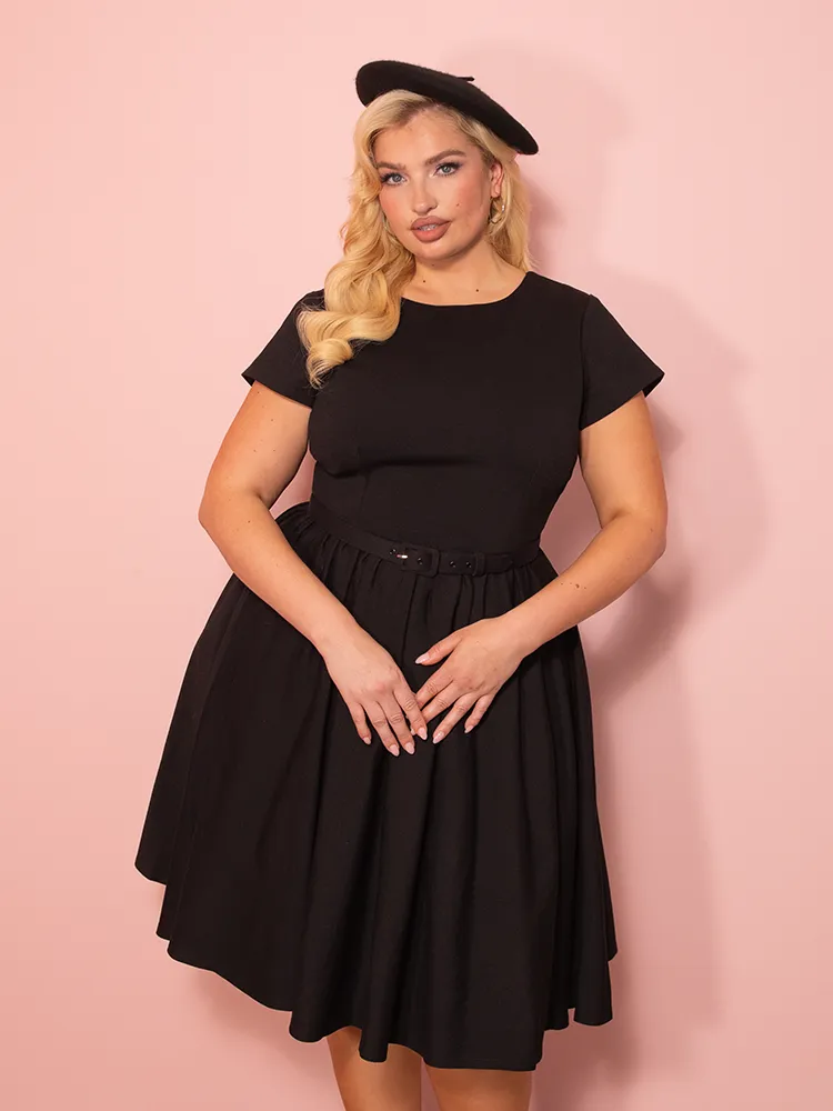 Avon Swing Dress in Black - Vixen by Micheline Pitt sunny hour