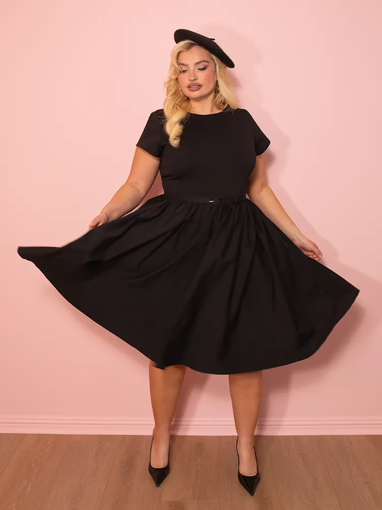 Avon Swing Dress in Black - Vixen by Micheline Pitt sunny hour