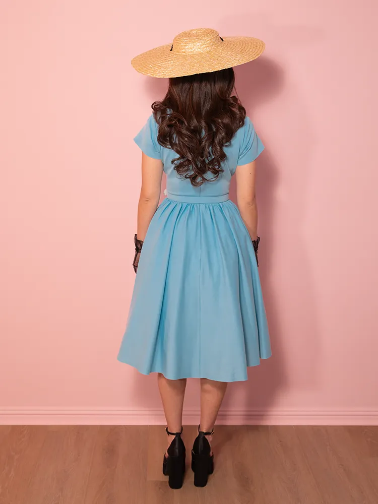 Avon Swing Dress in Sabrina Blue - Vixen by Micheline Pitt open vibe