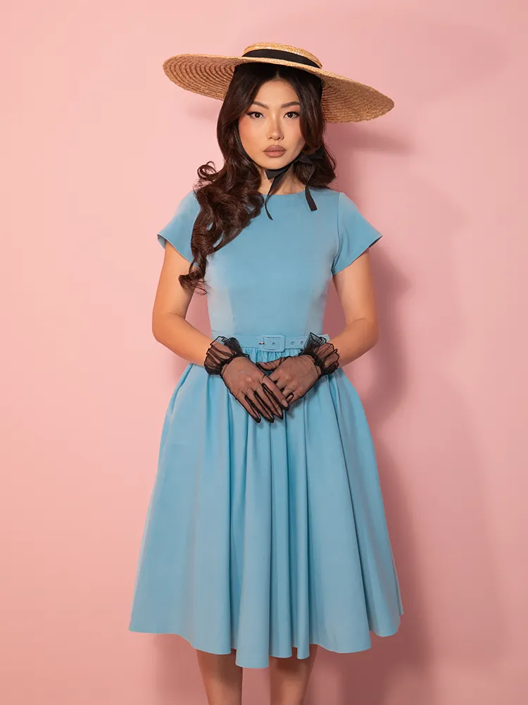 Avon Swing Dress in Sabrina Blue - Vixen by Micheline Pitt open vibe