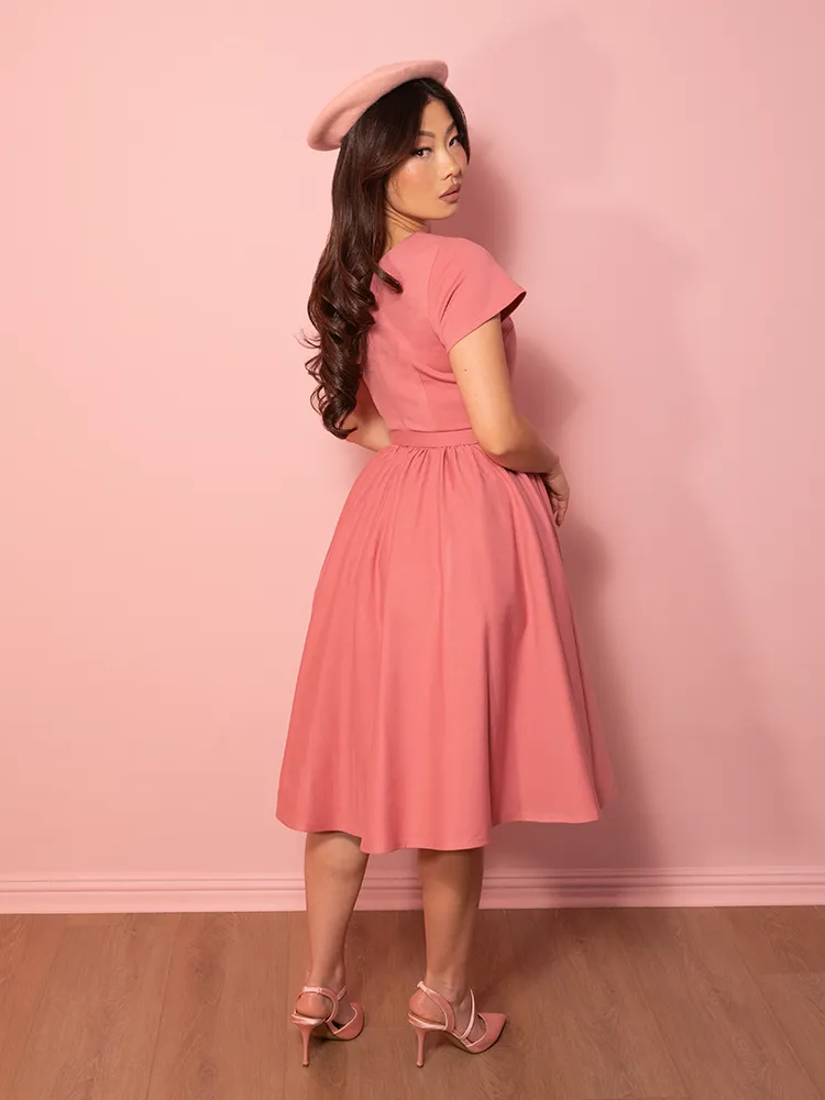Avon Swing Dress in Vixen Pink - Vixen by Micheline Pitt zip mood