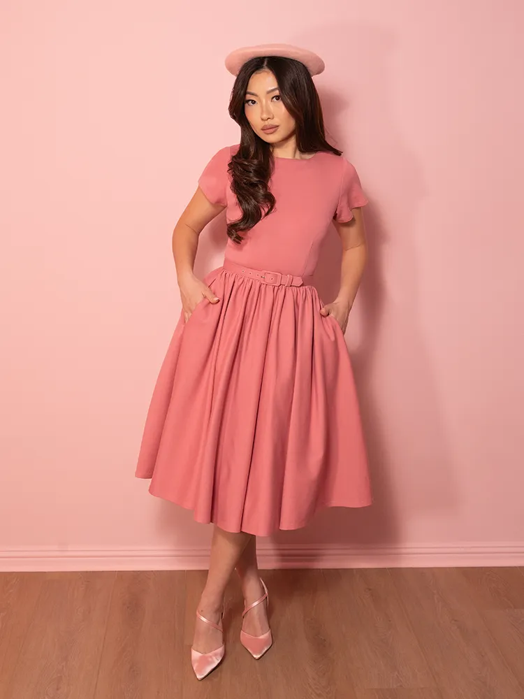 Avon Swing Dress in Vixen Pink - Vixen by Micheline Pitt zip mood