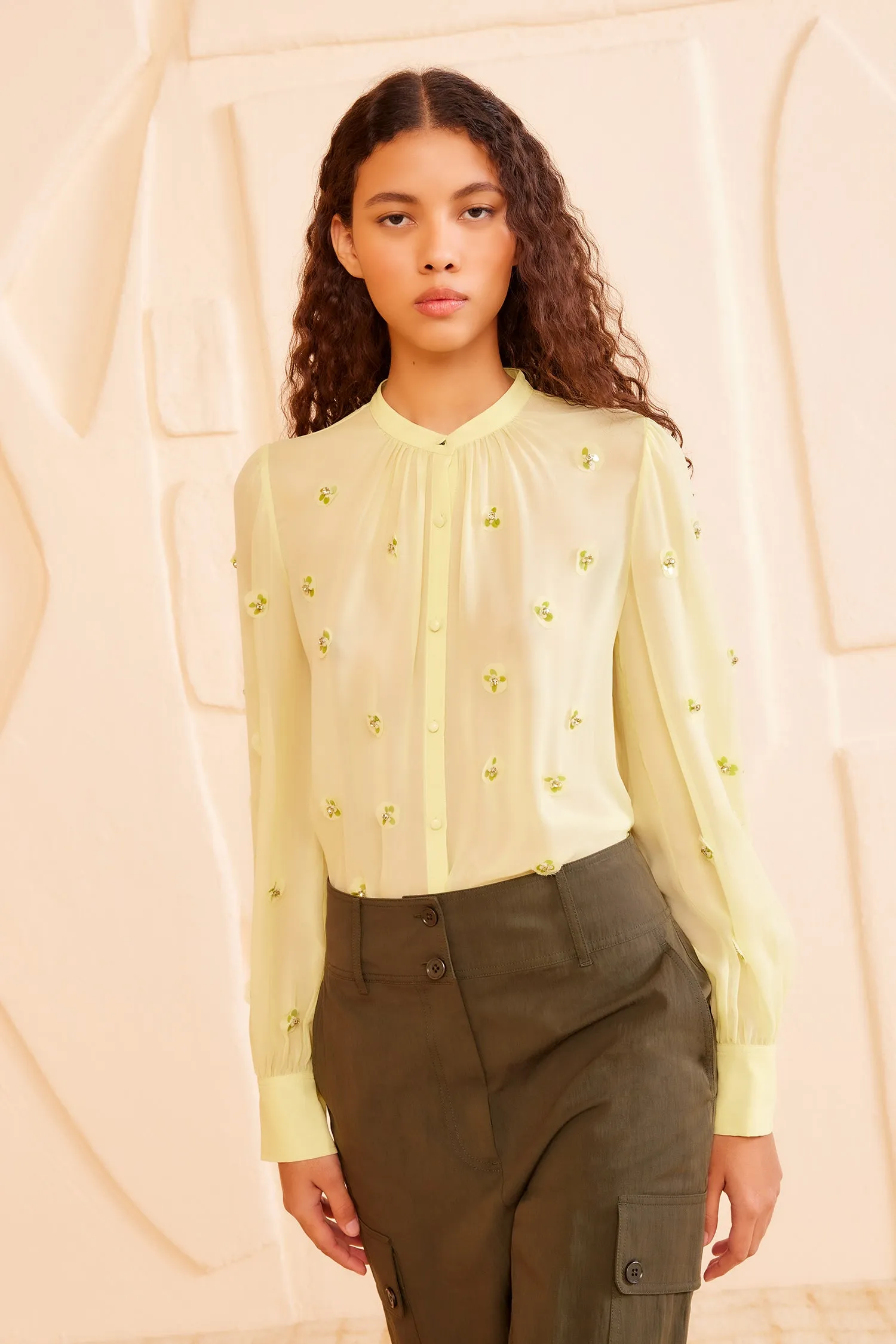 Bea Blouse - Citron button play