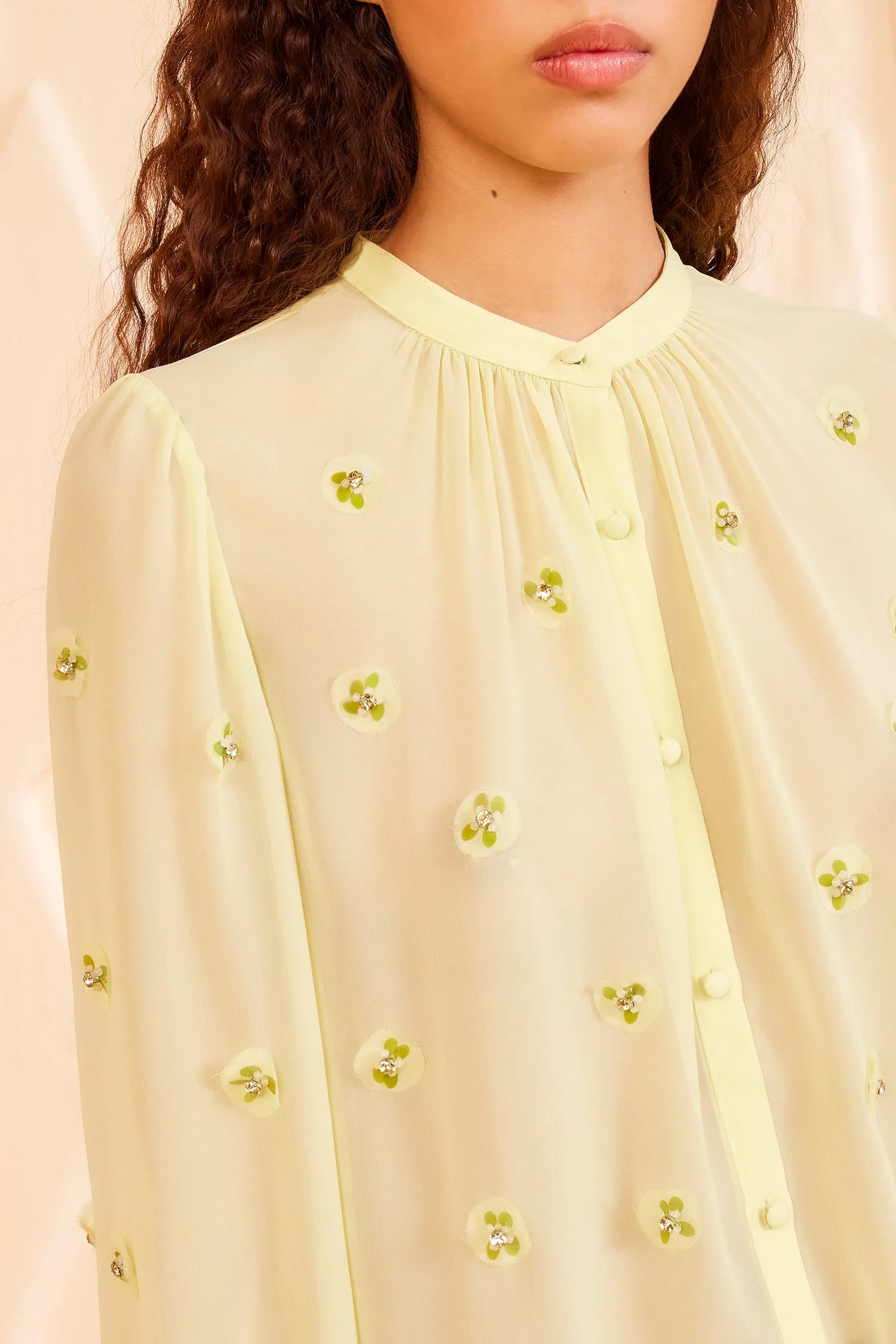 Bea Blouse - Citron button play