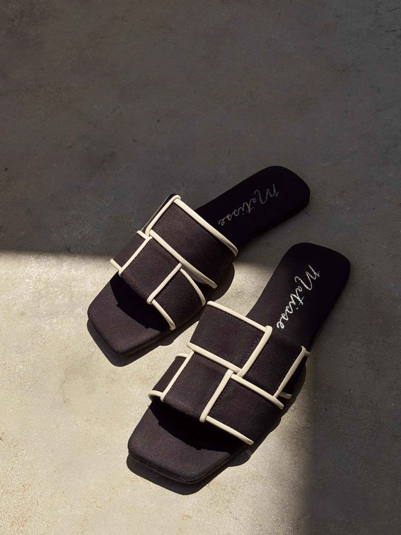 Biscayne Woven Sandal tall vibe