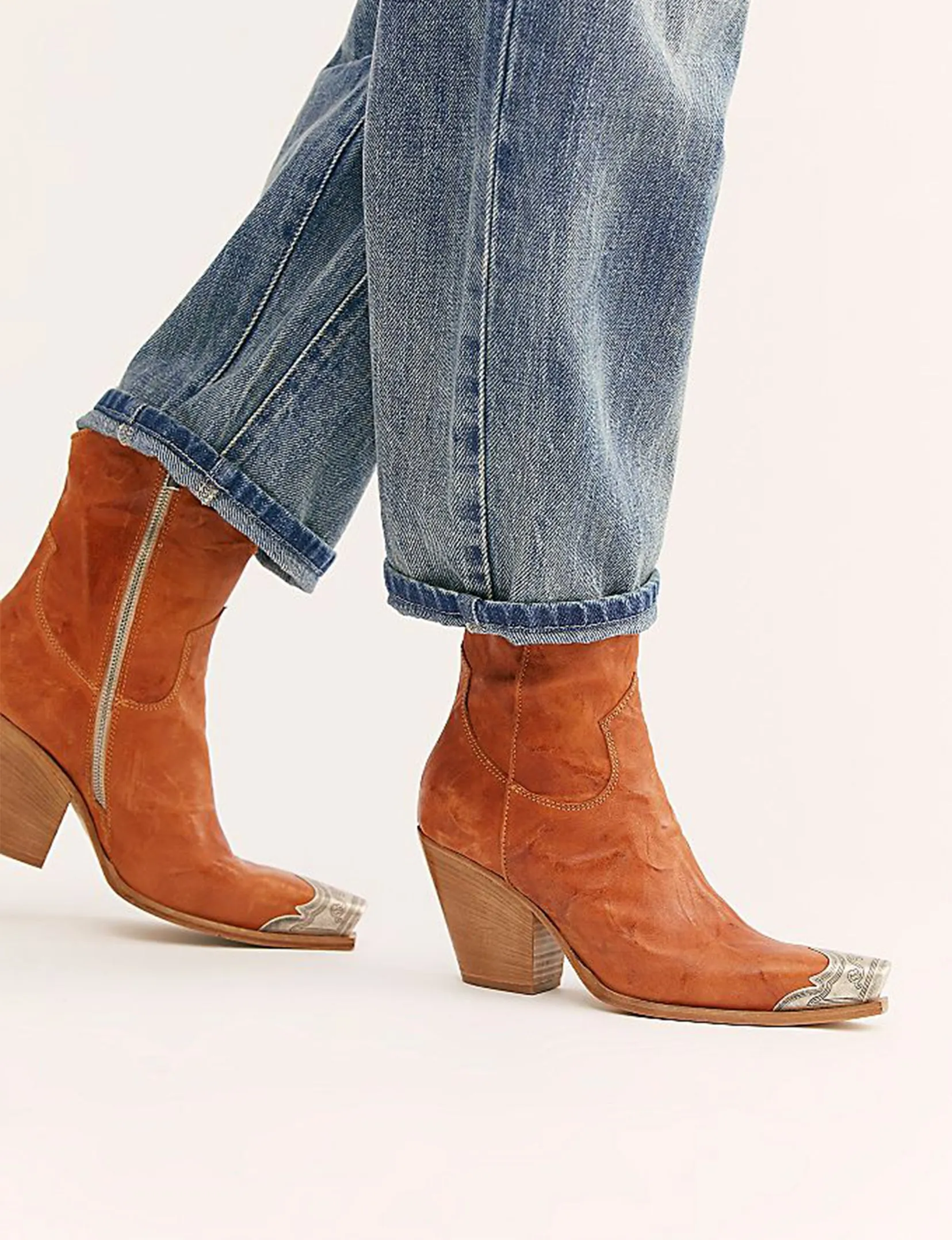 Brayden Western Boot, Tan sculpt toe