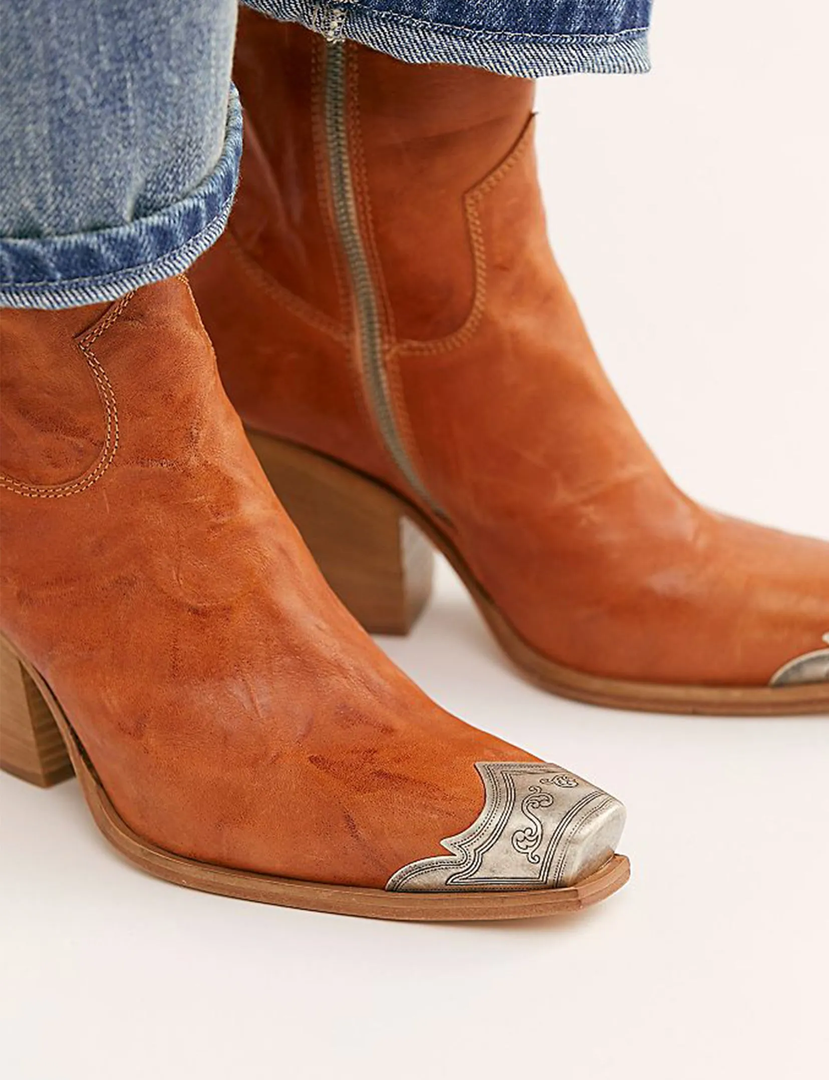 Brayden Western Boot, Tan sculpt toe