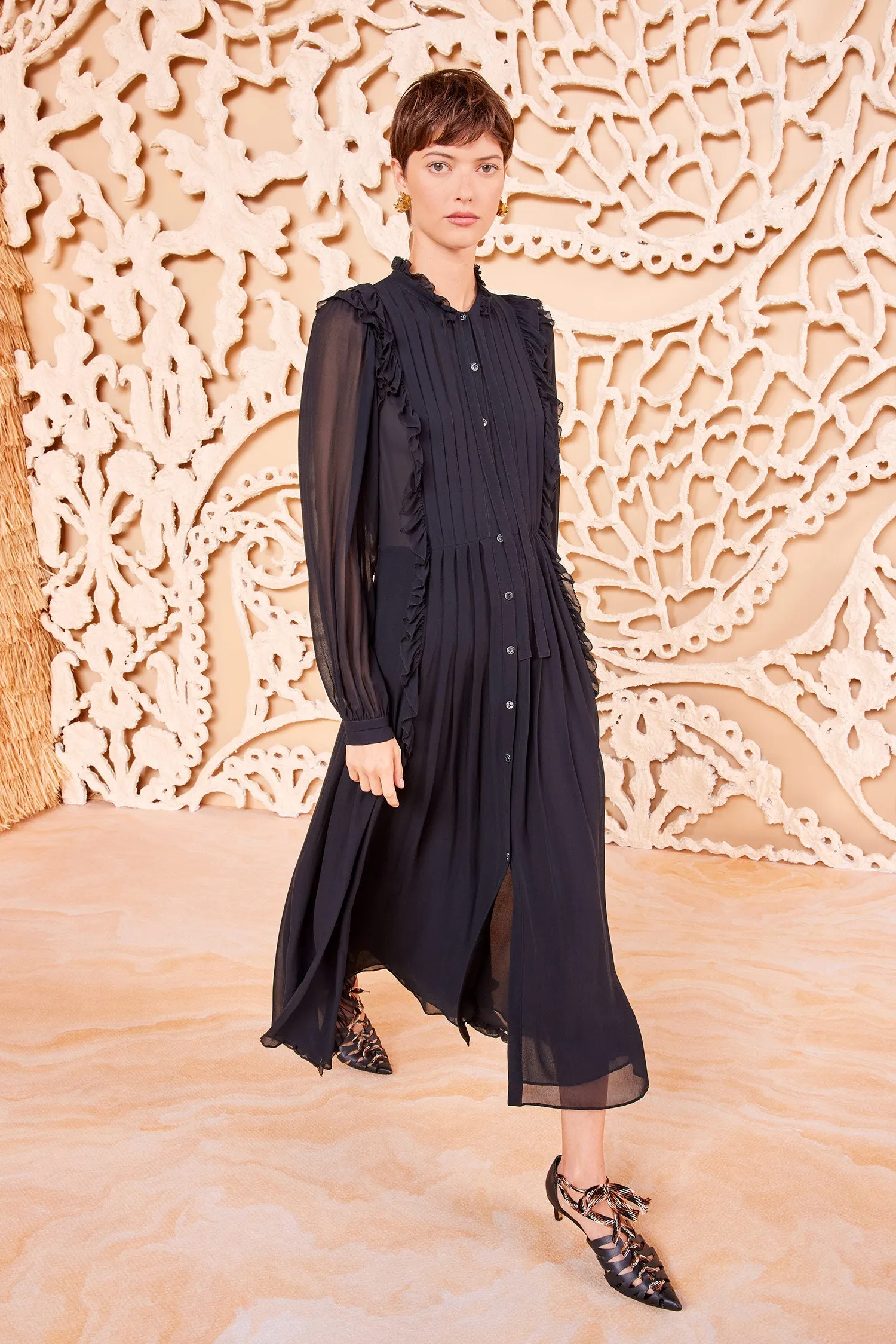 Brielle Dress - Noir soft mesh
