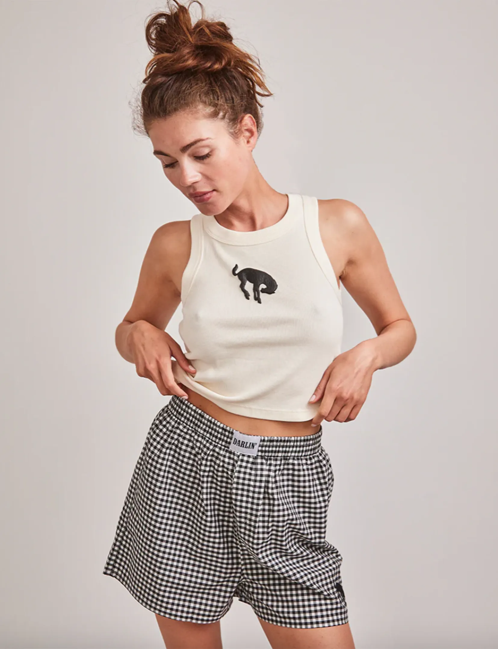 Buckin' Bronc Tank, Ivory flex vibe