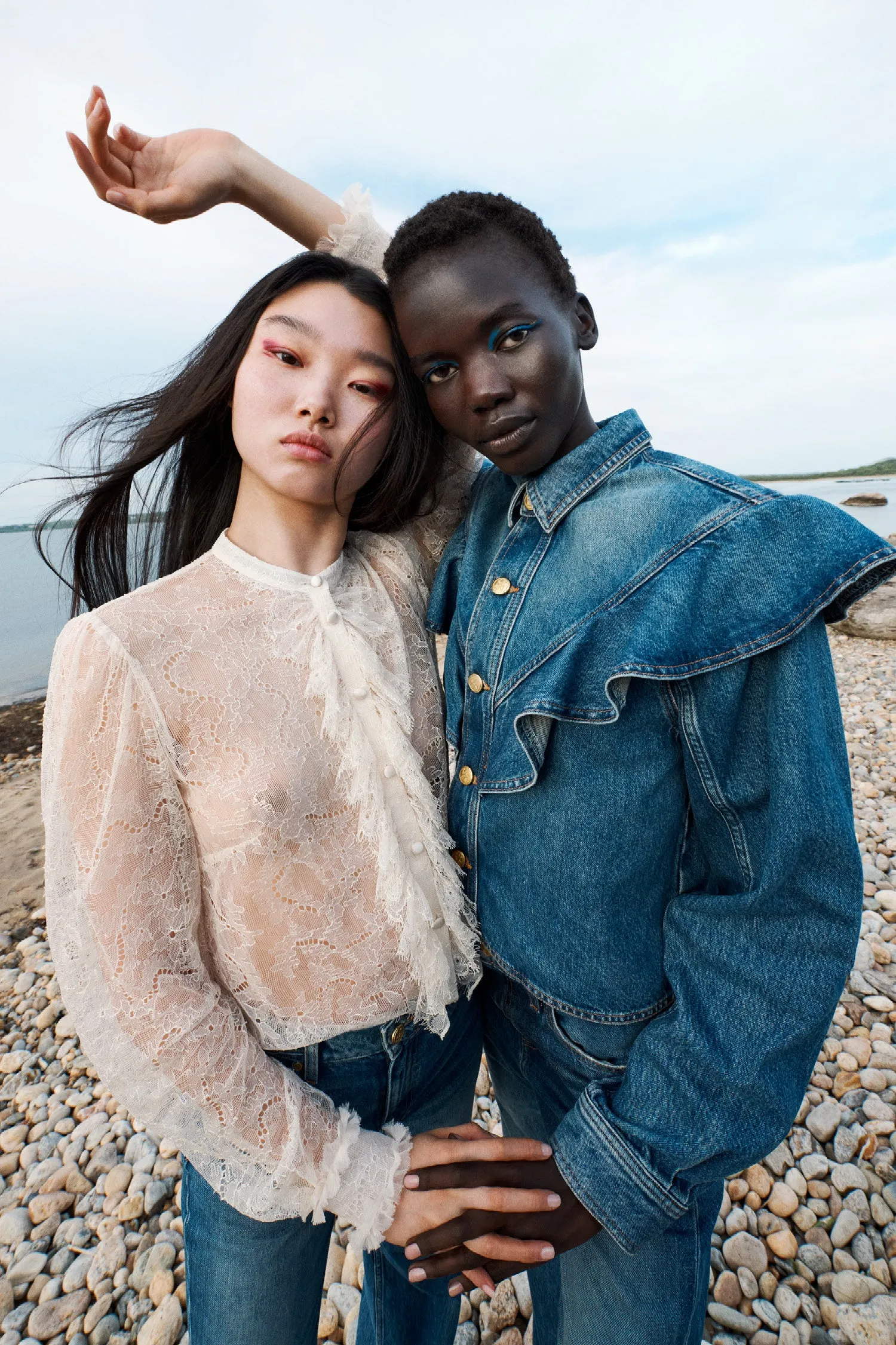 Cecile Blouse - Cowrie skin clean