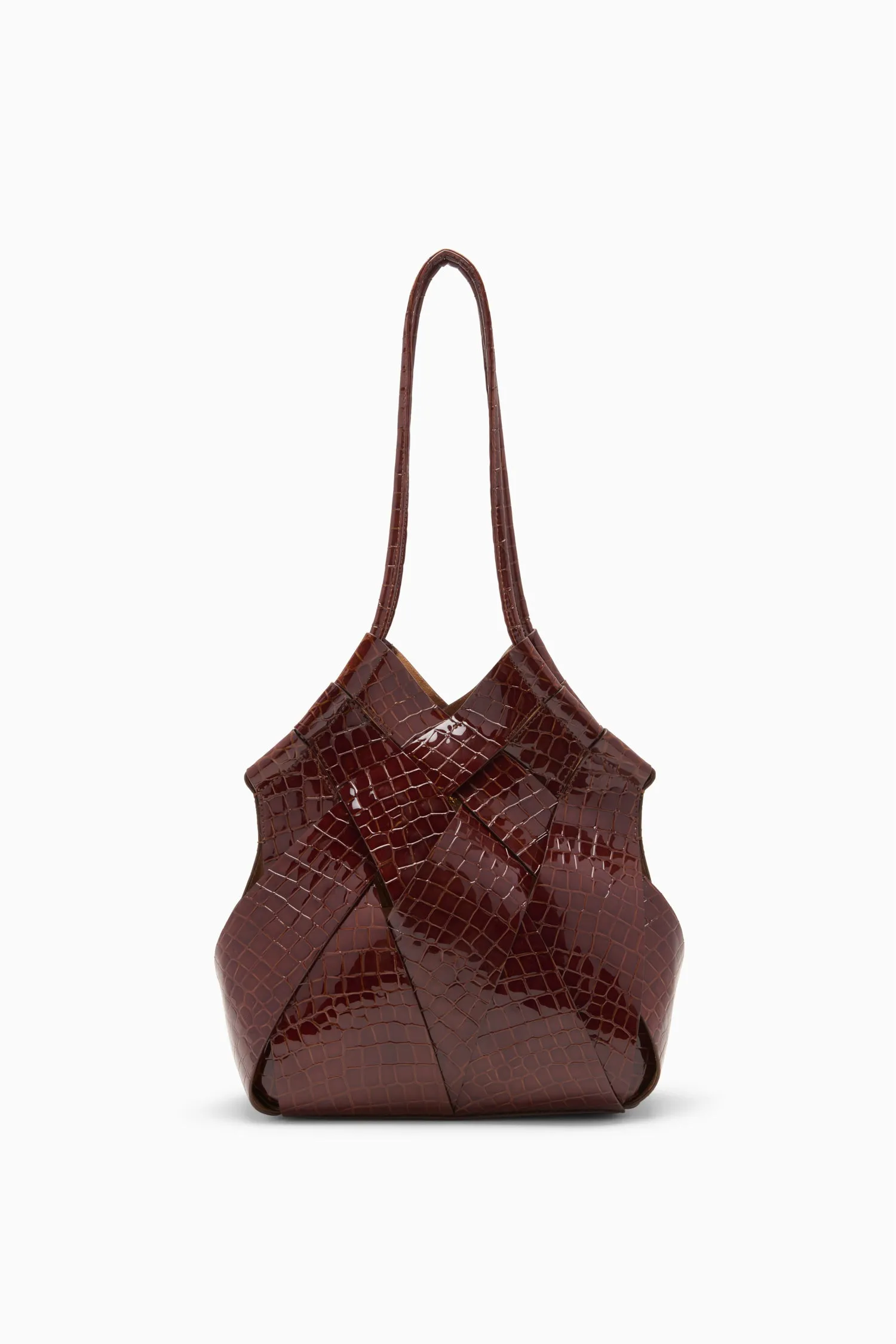 Charlotte Shoulder Bag - Chestnut tote shape