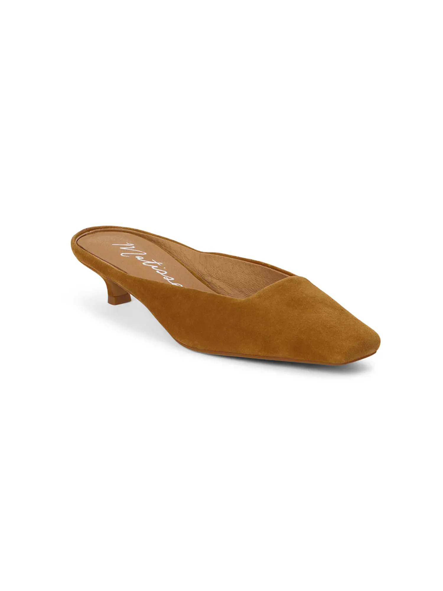 Classy Kitten Heel in Tobacco smooth land