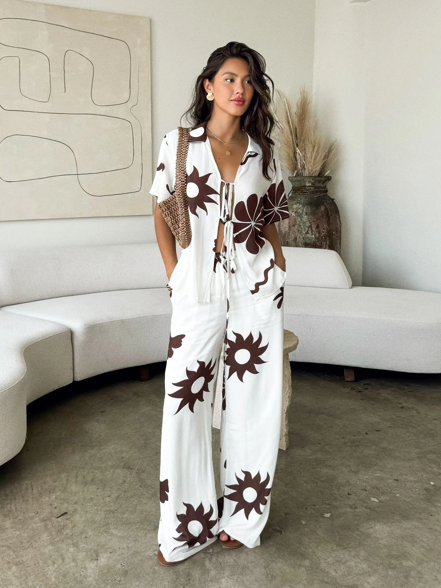 Coco Tie Front Top slim line