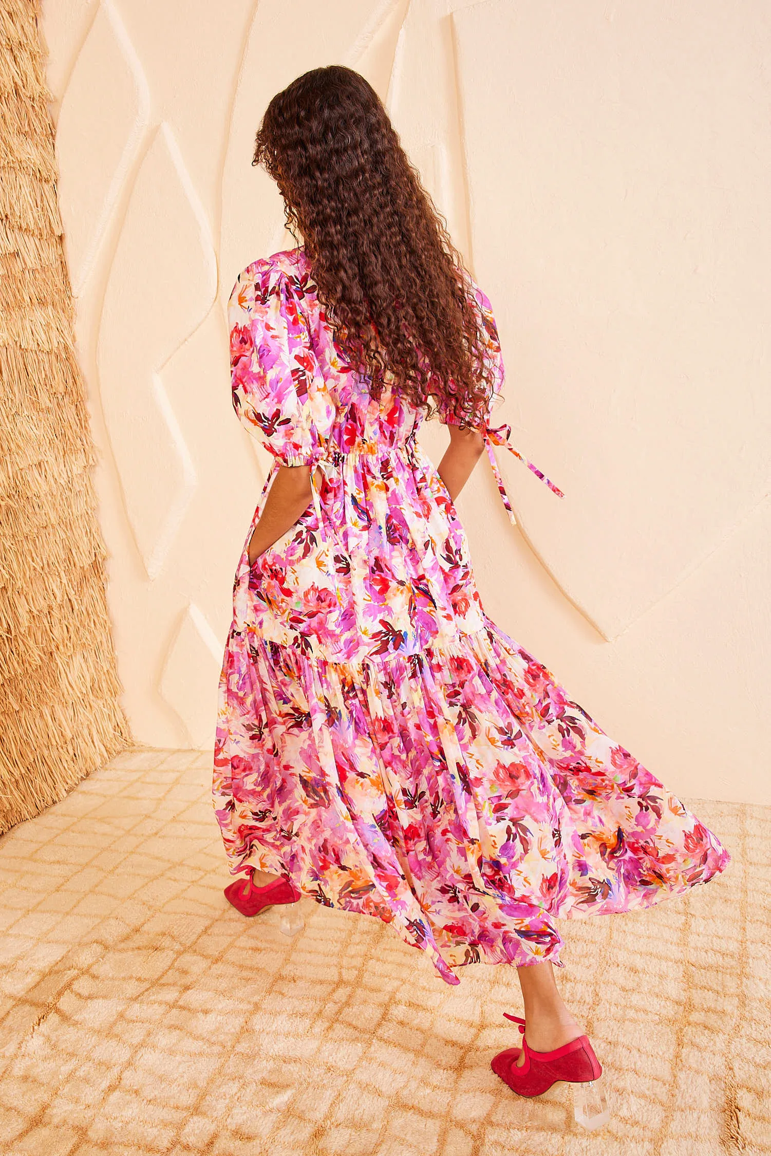 Collage Dress - Azalea smooth fit