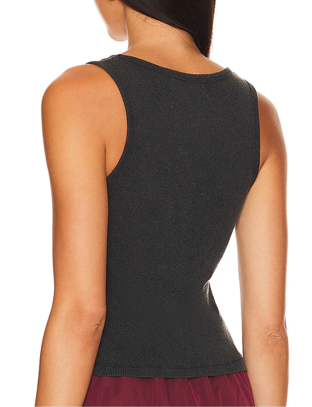 Coors Original Rib Tank, Black/Snow all motion