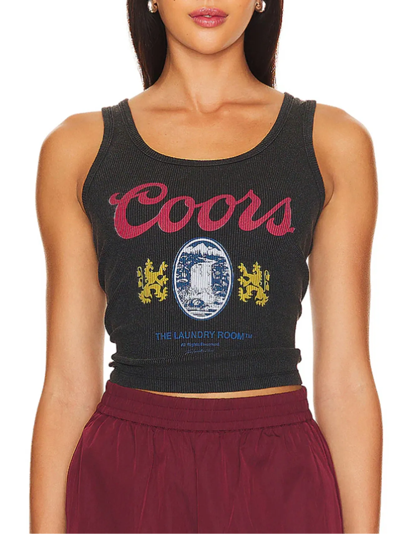 Coors Original Rib Tank, Black/Snow all motion