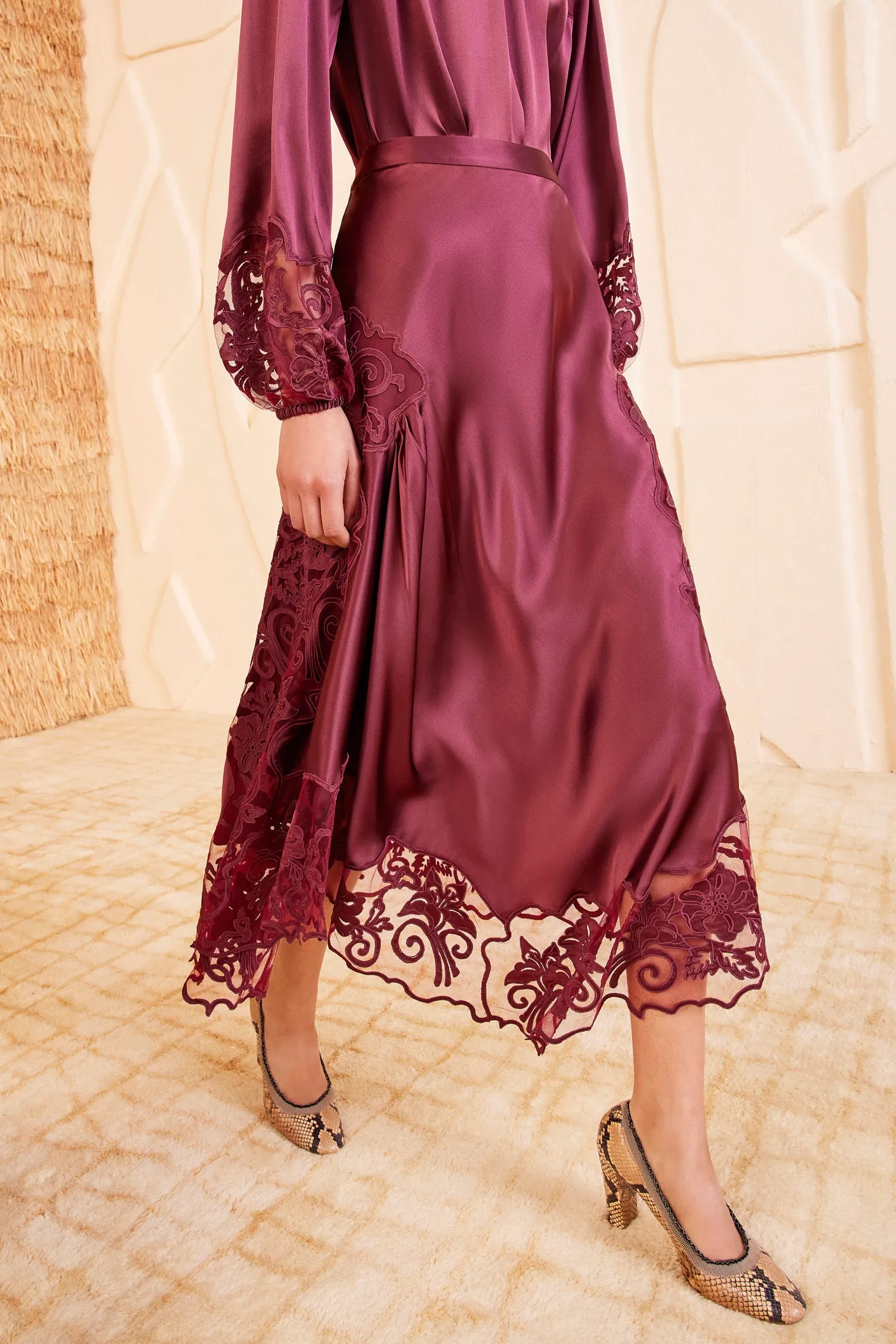 Cressida Skirt - Amethyst tight fit