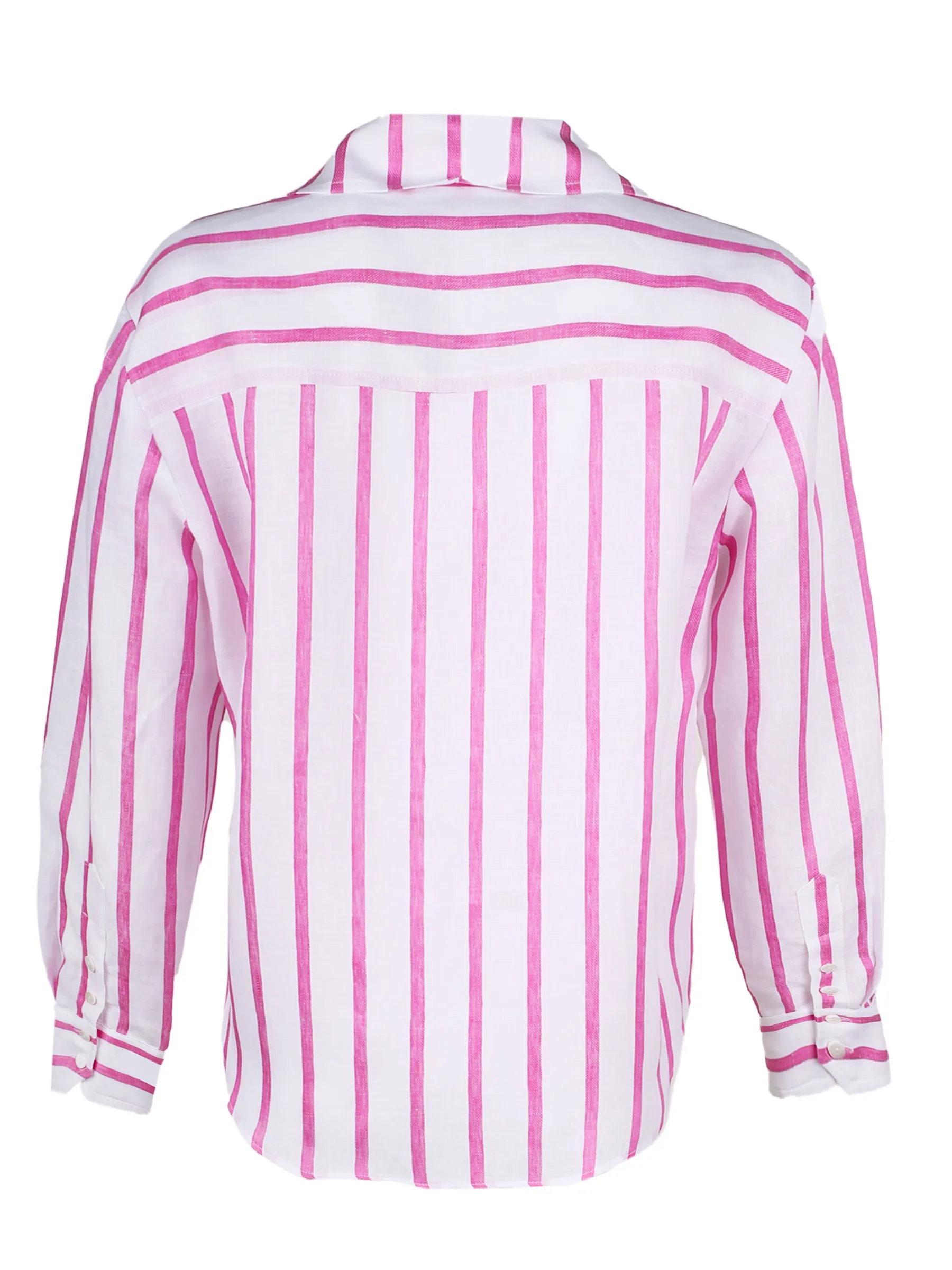 Crop Andie Shirt Pink & White Stripe frost dream