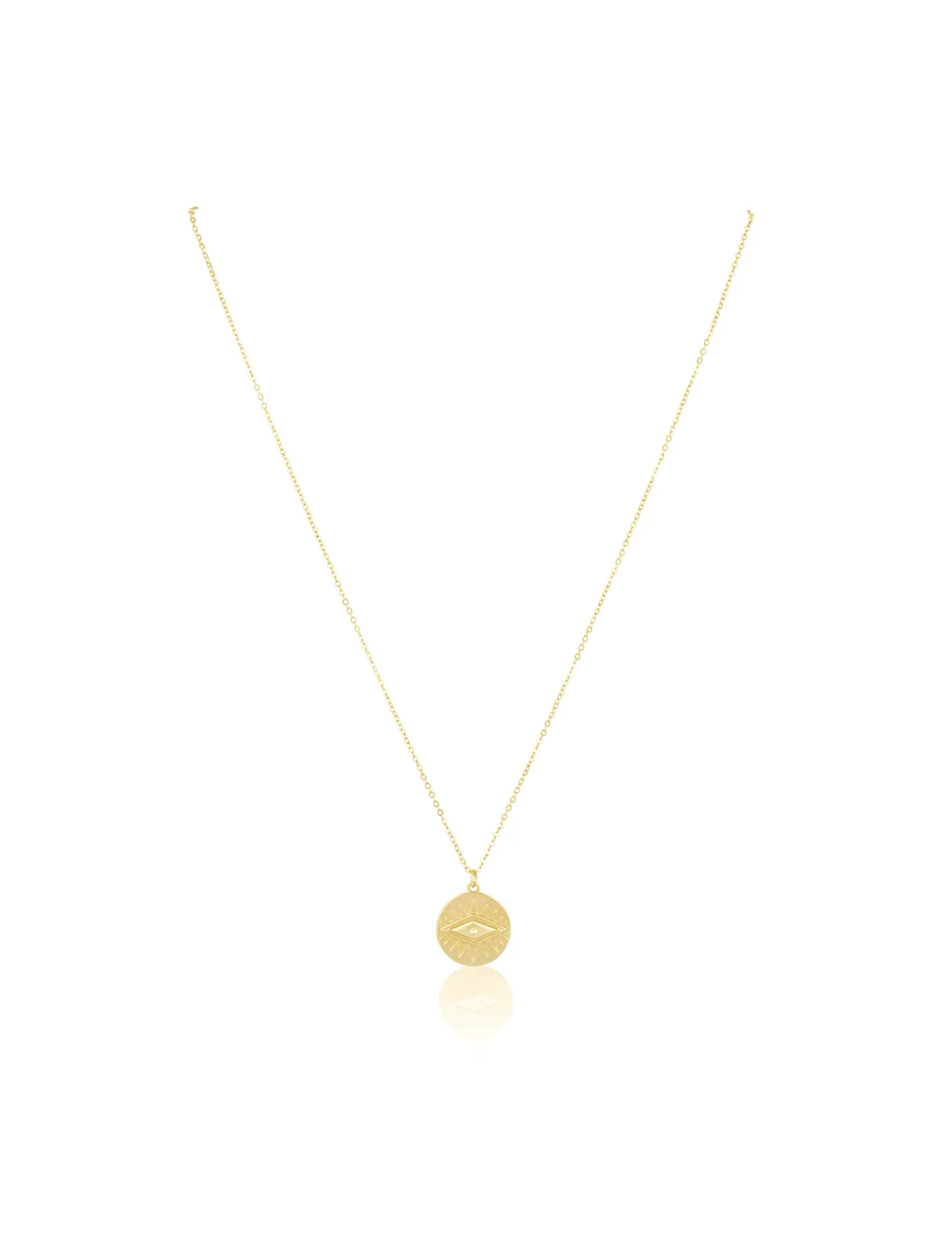 CZ Zion Necklace, Gold Plated all match