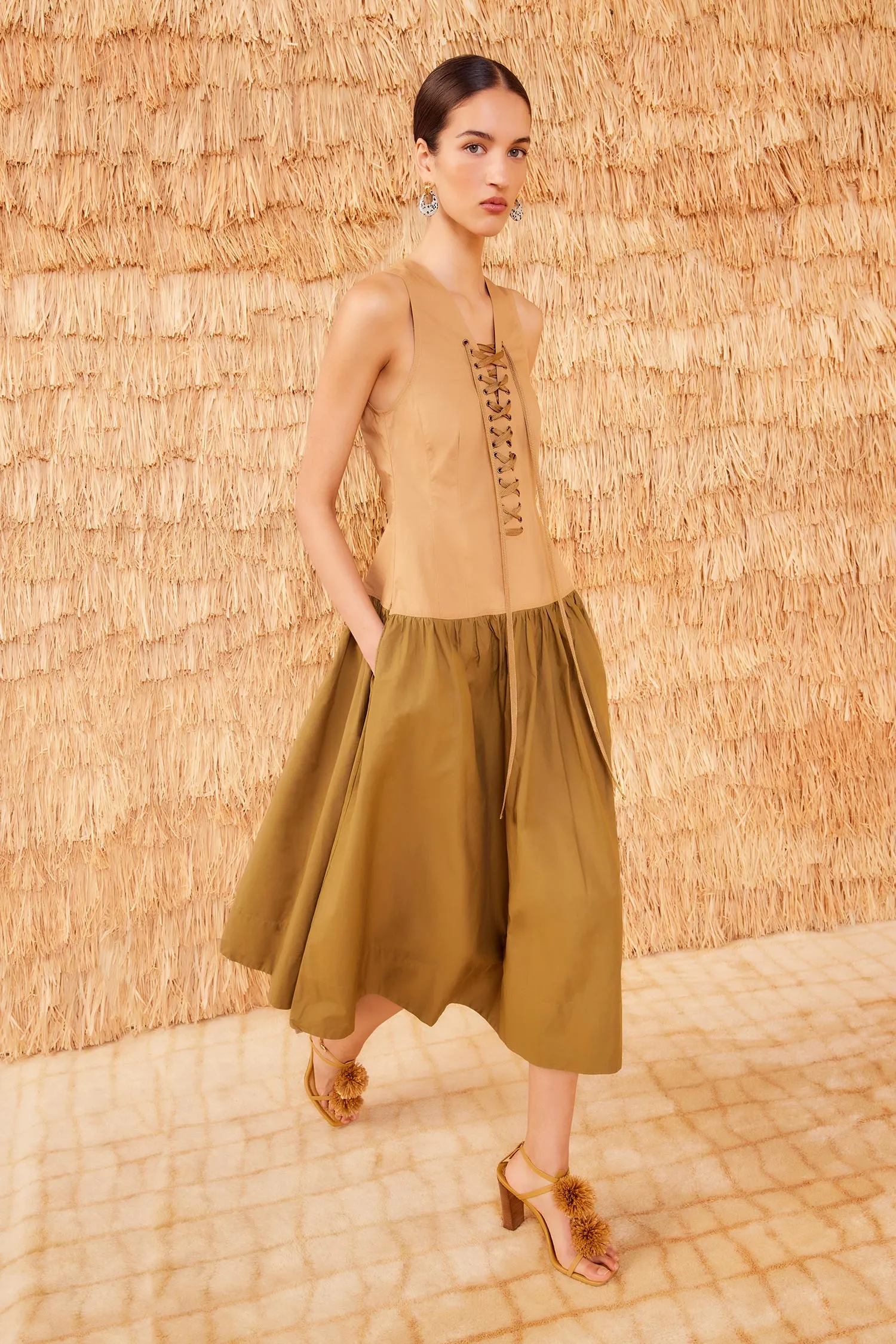 Denia Dress - Sahara Colorblock mom chic