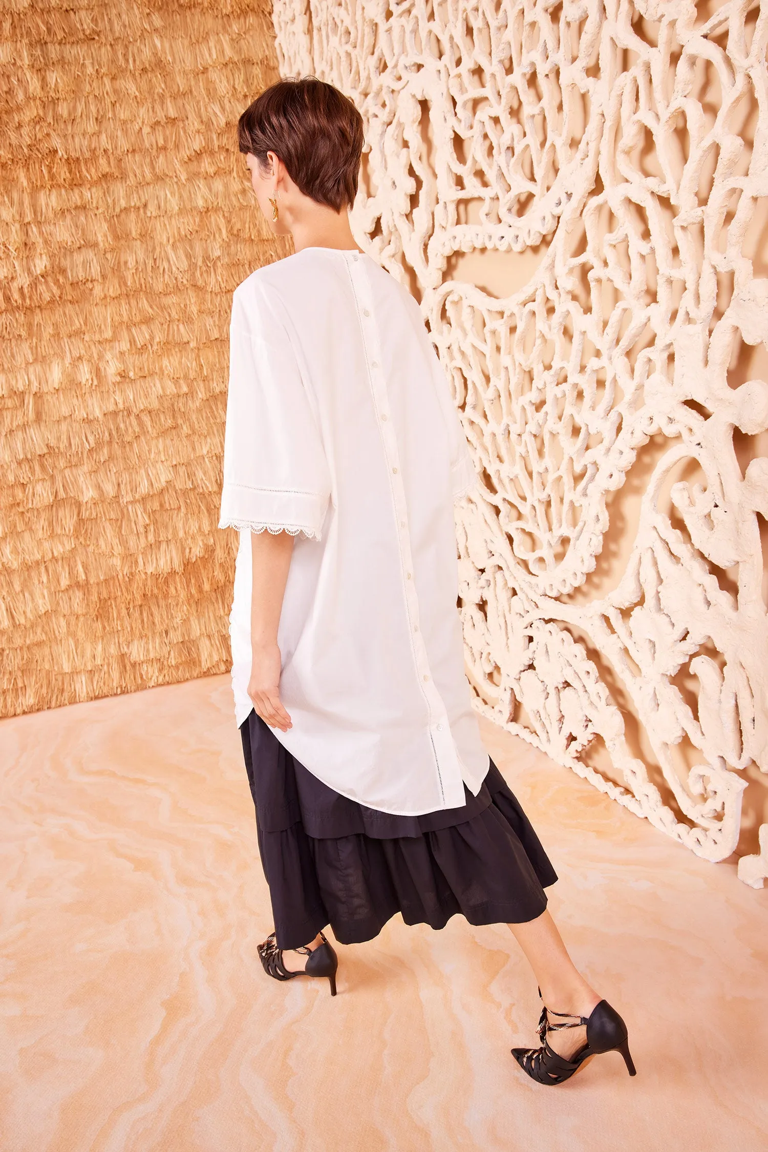 Diyana Tunic - Cowrie boho tone