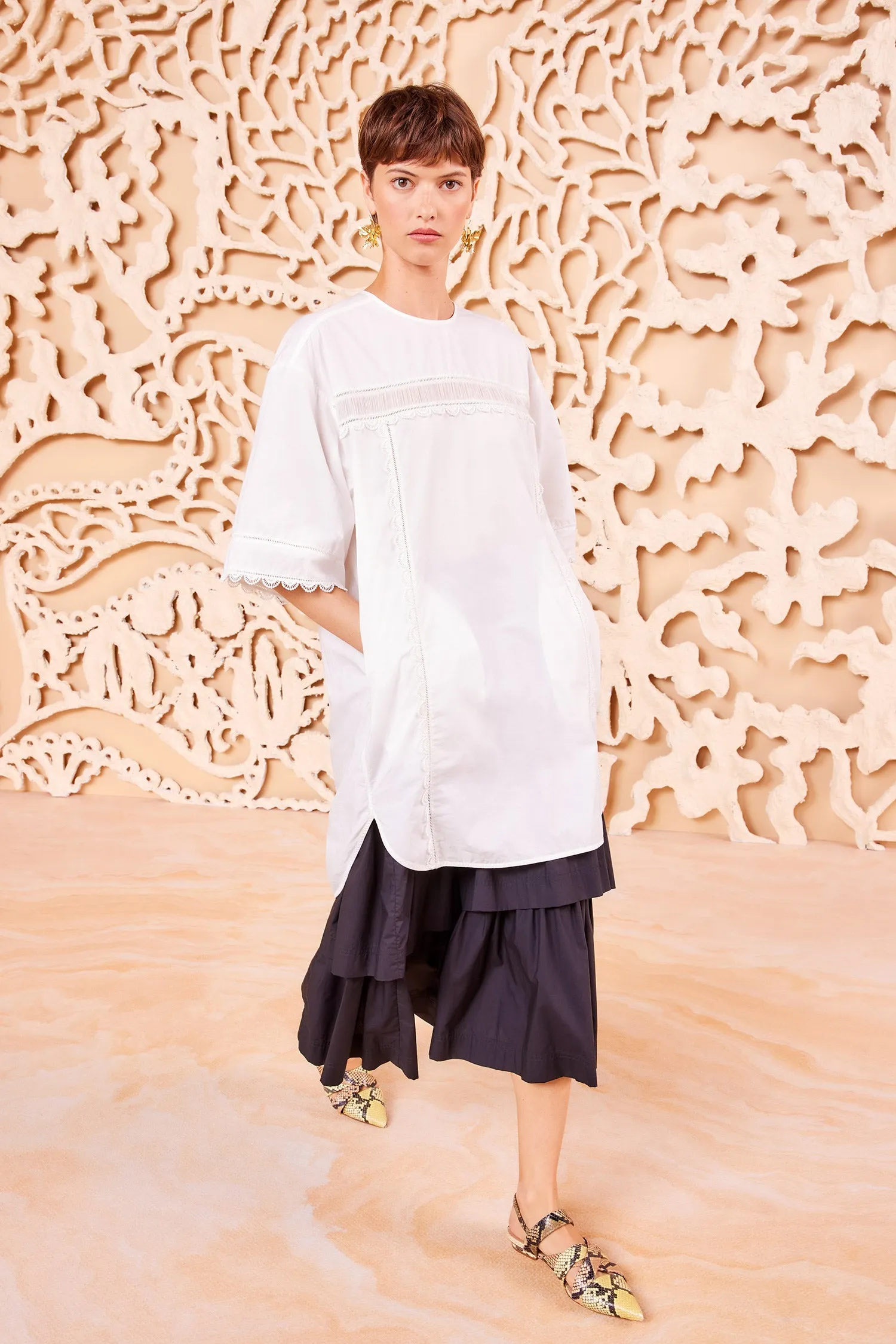 Diyana Tunic - Cowrie boho tone