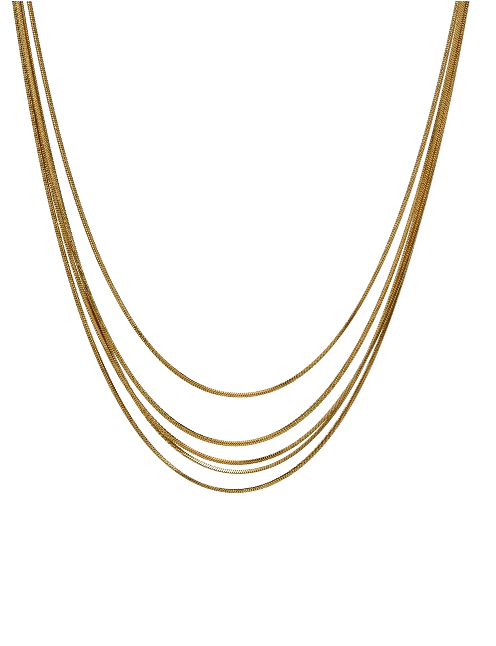 Echo Necklace, Gold y2k feel