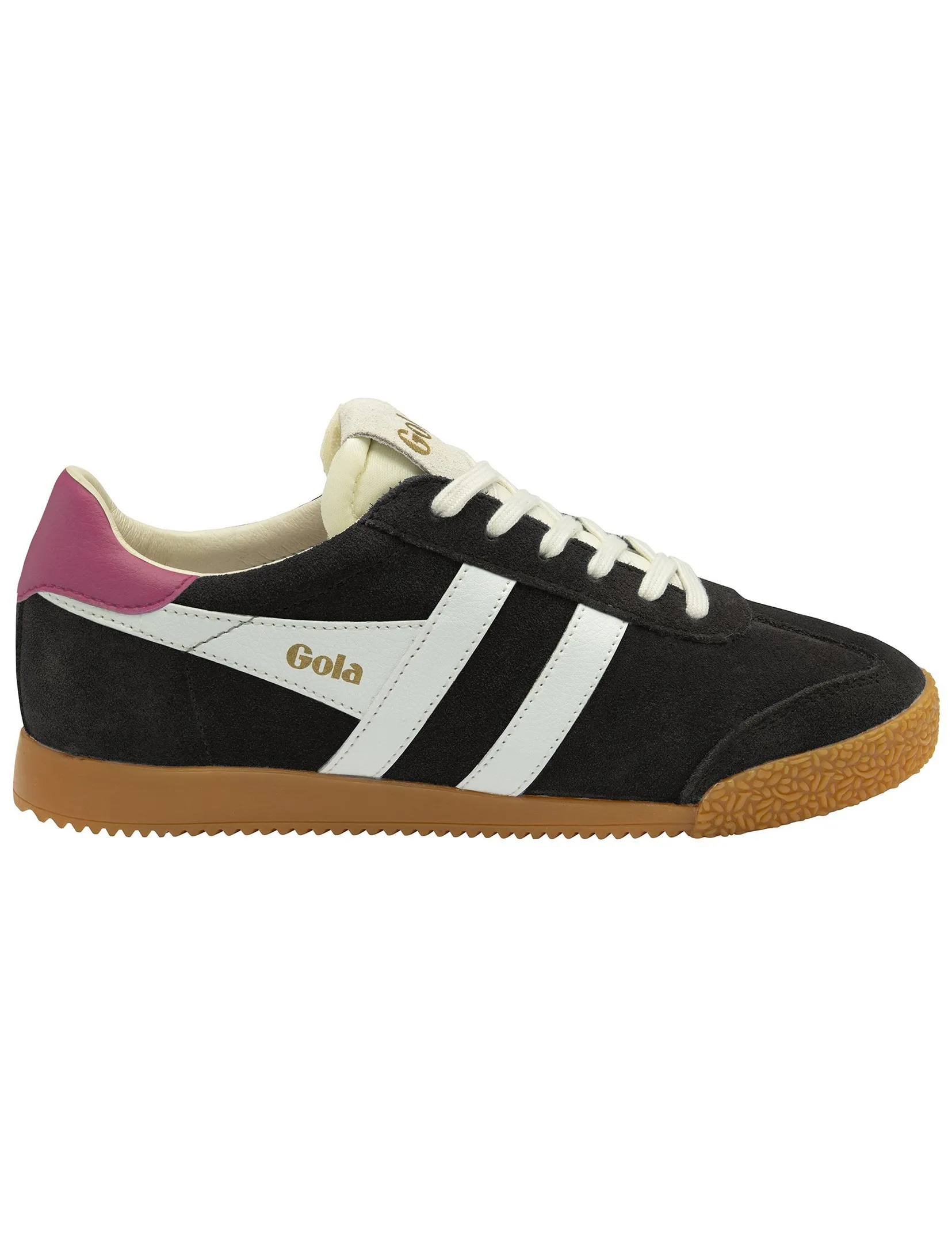 Elan Sneaker, Black/White/Fucshia walk safe