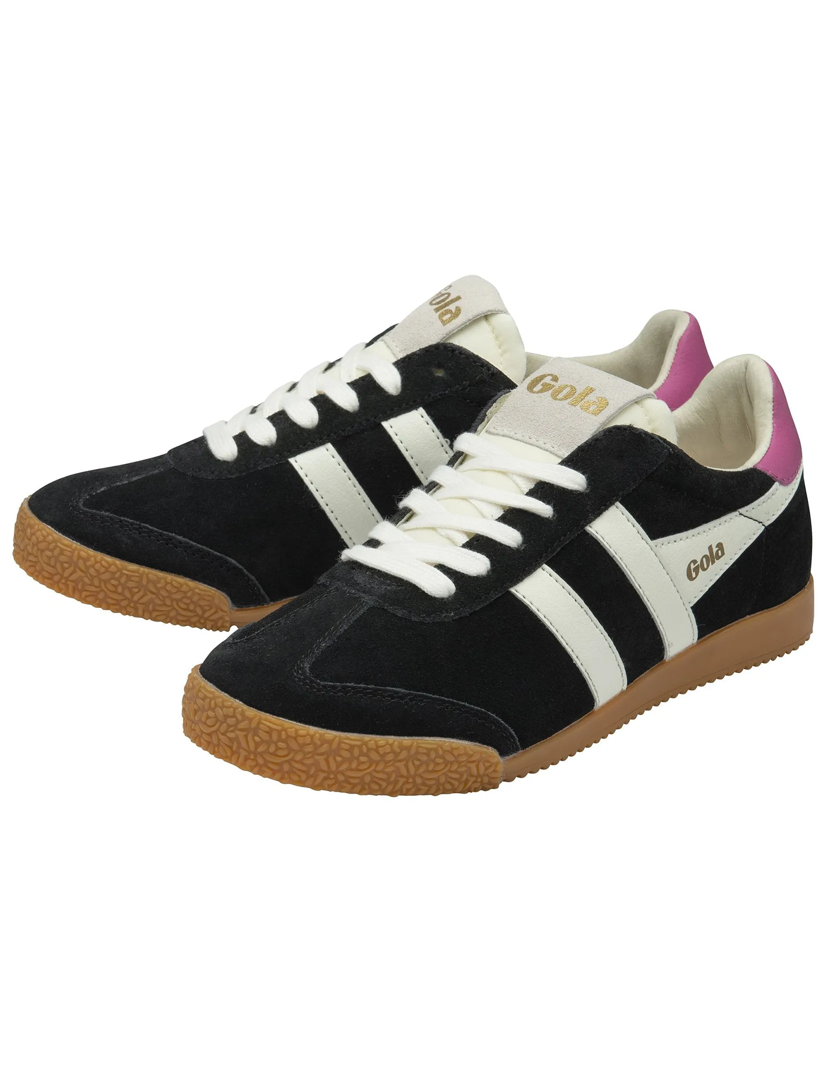 Elan Sneaker, Black/White/Fucshia walk safe
