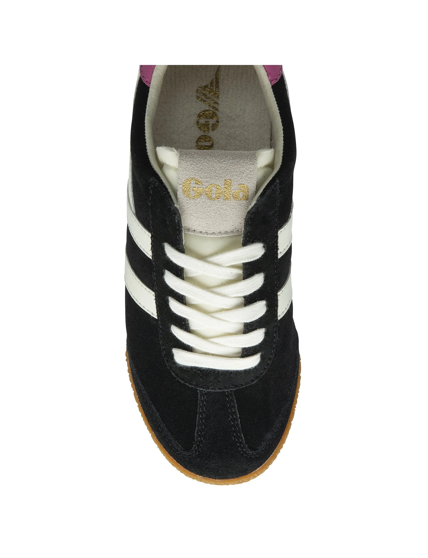 Elan Sneaker, Black/White/Fucshia walk safe