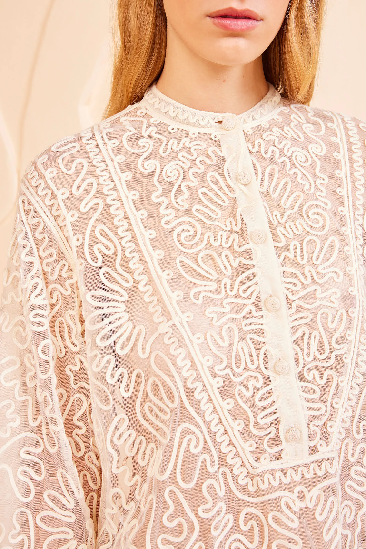 Esme Blouse - Ivory move flow