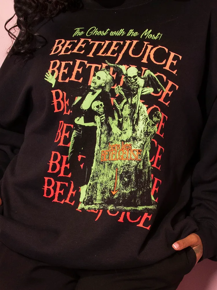FINAL SALE - BEETLEJUICE - Tombstone Sweatshirt (UNISEX) knit line