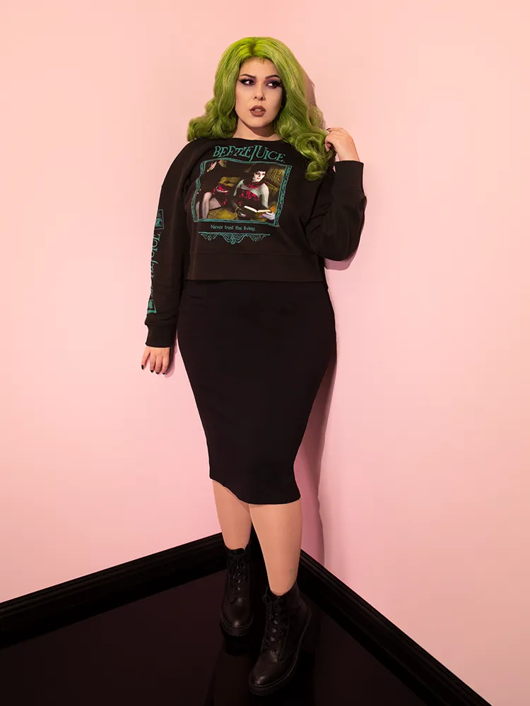 FINAL SALE - BEETLEJUICE - Waiting Room Sweatshirt neck hug