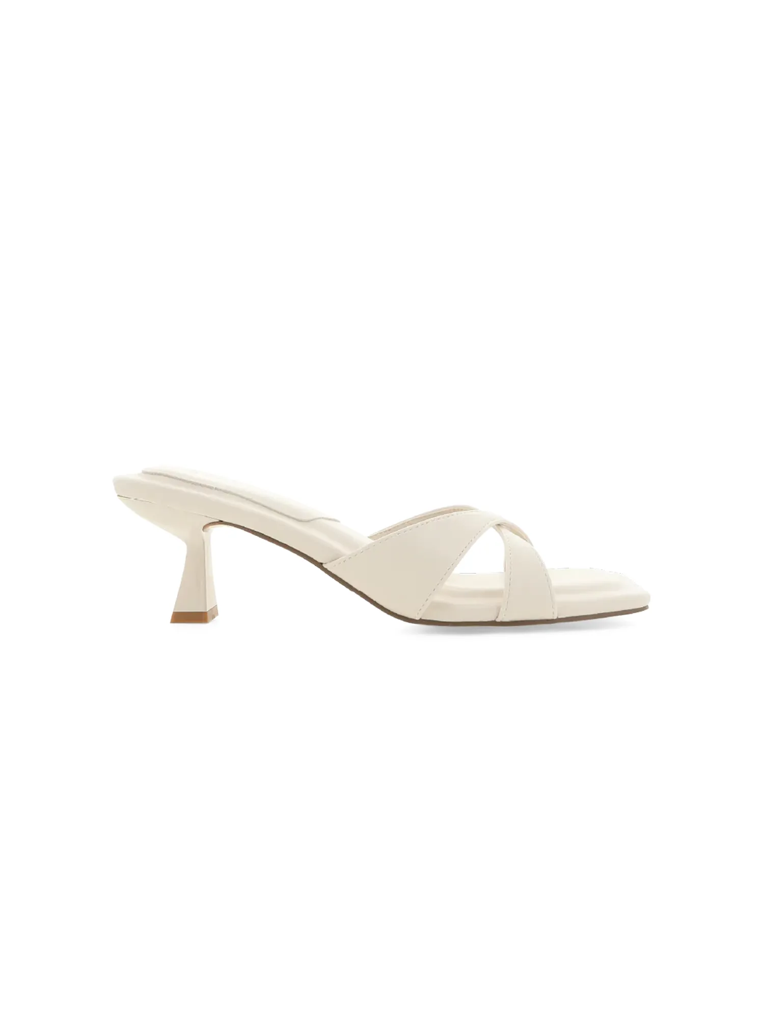 Fortuny Kitten Heel in Ivory light form