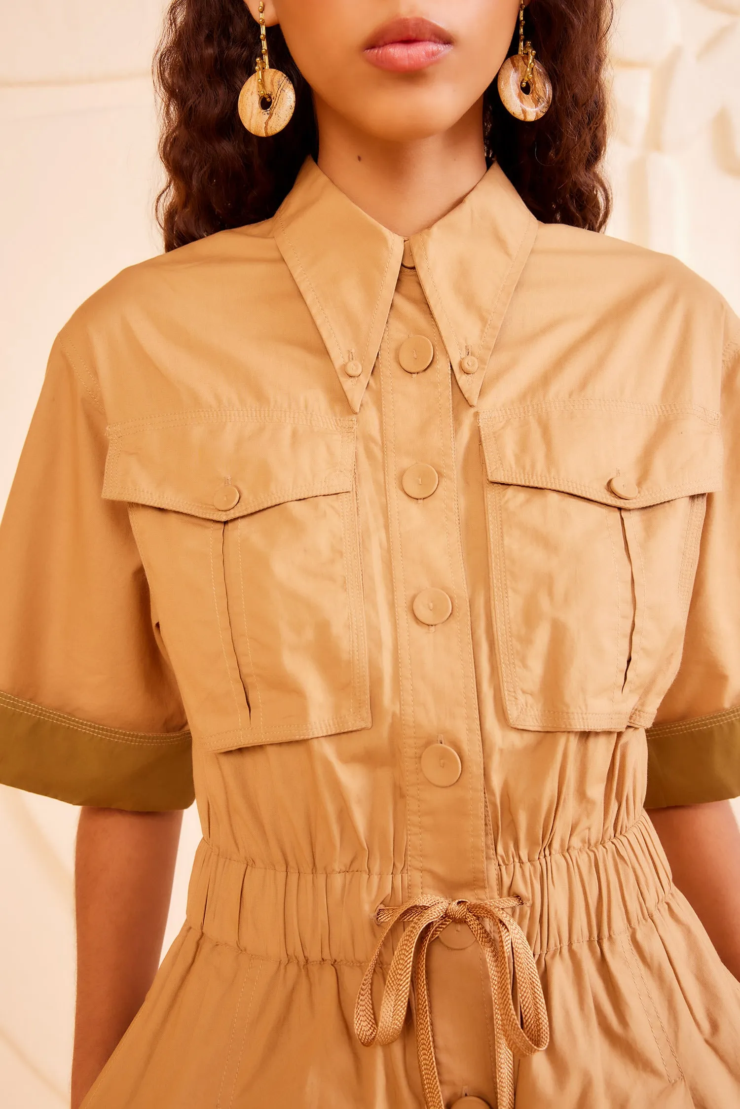 Franz Jumpsuit - Sahara Colorblock leg line