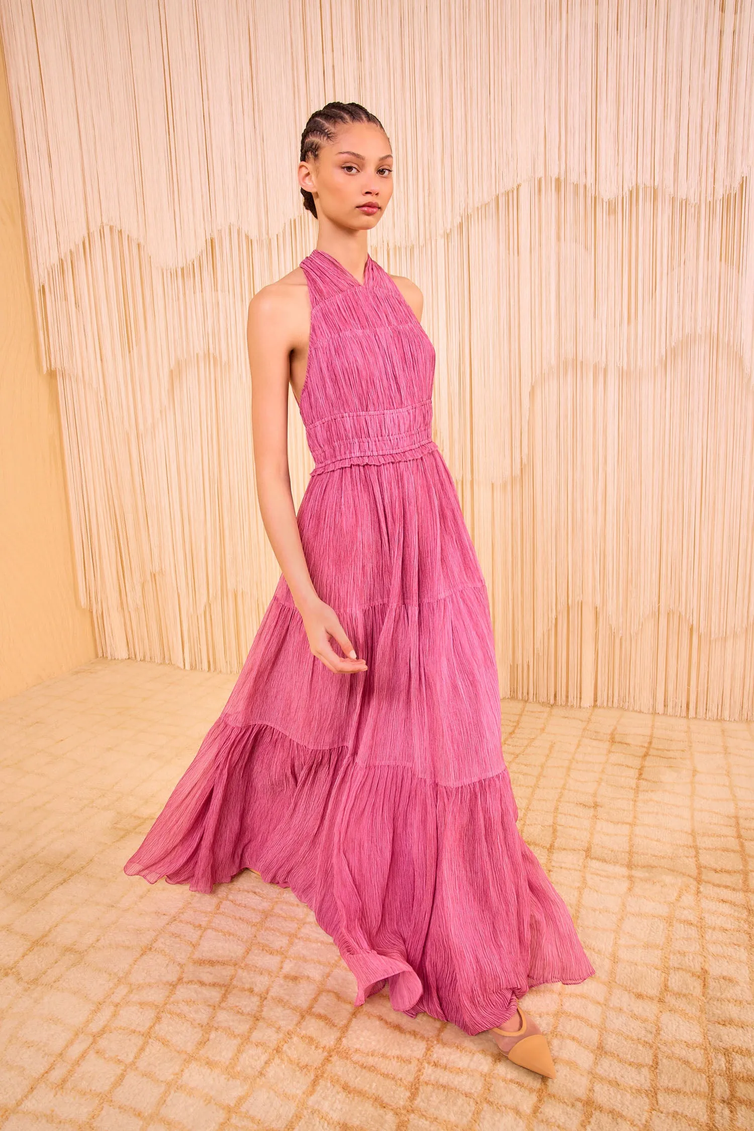 Freesia Gown - Amaranthus train sweep