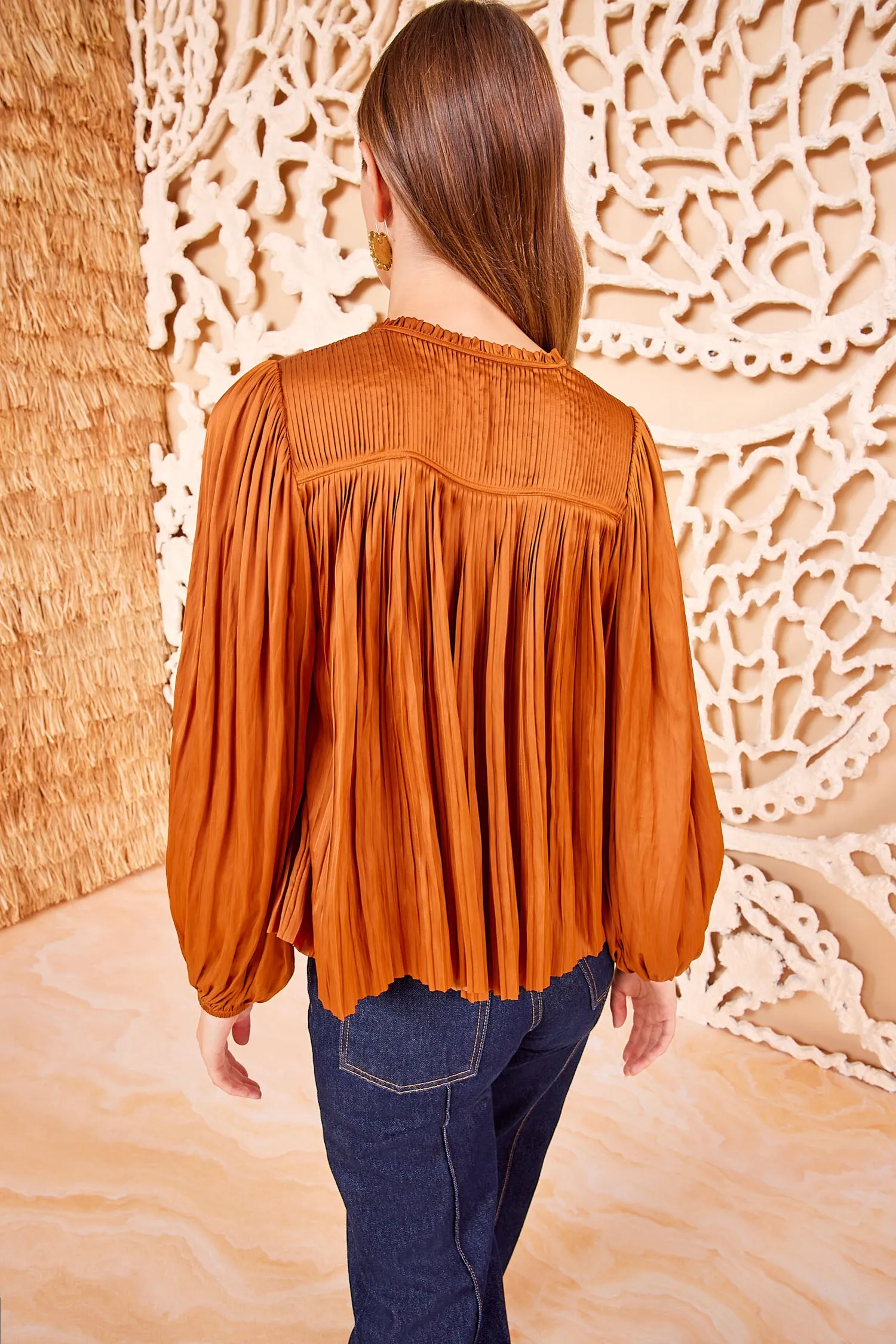 Freja Blouse - Amber form line