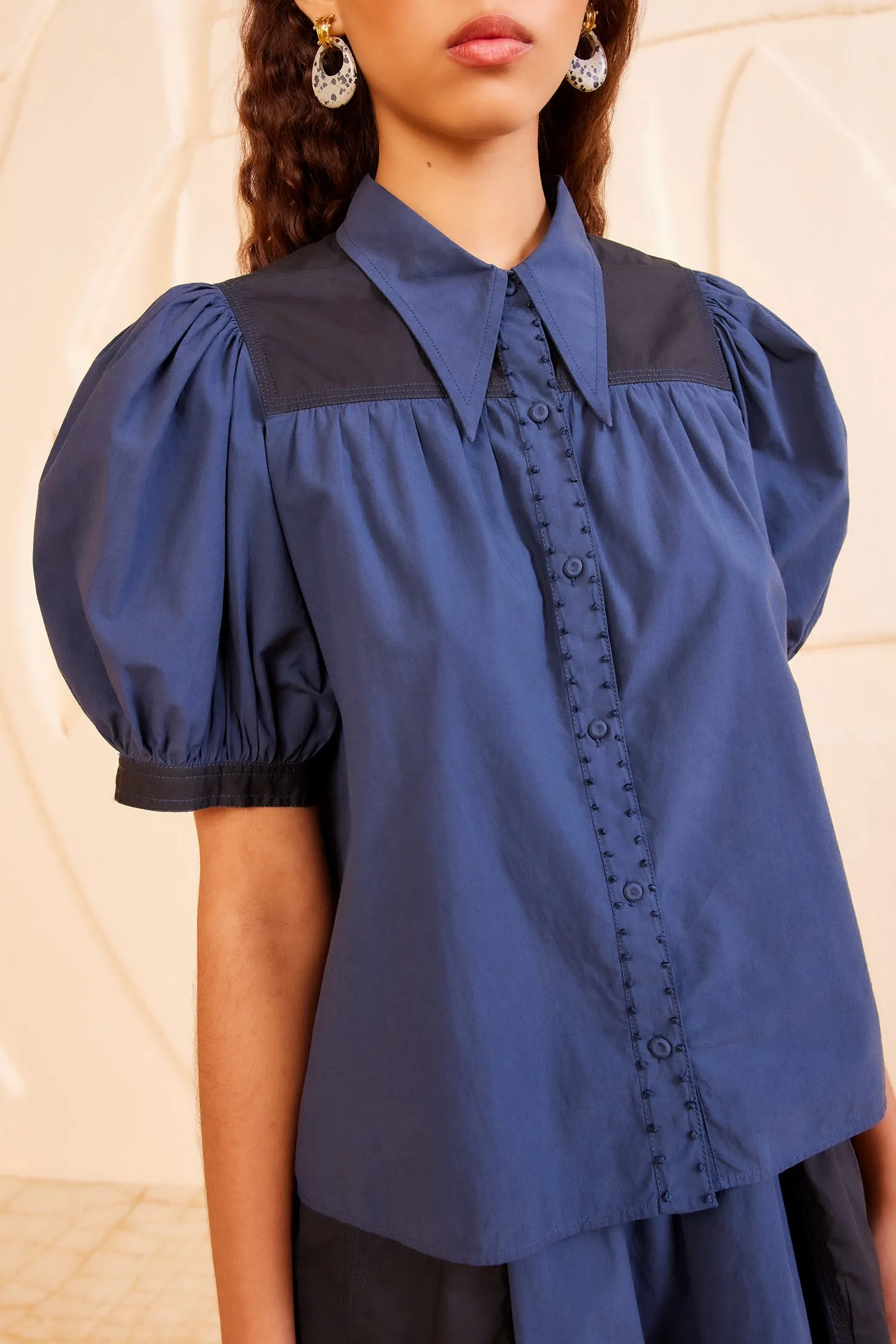 Freja Top - Twilight Colorblock clean fit