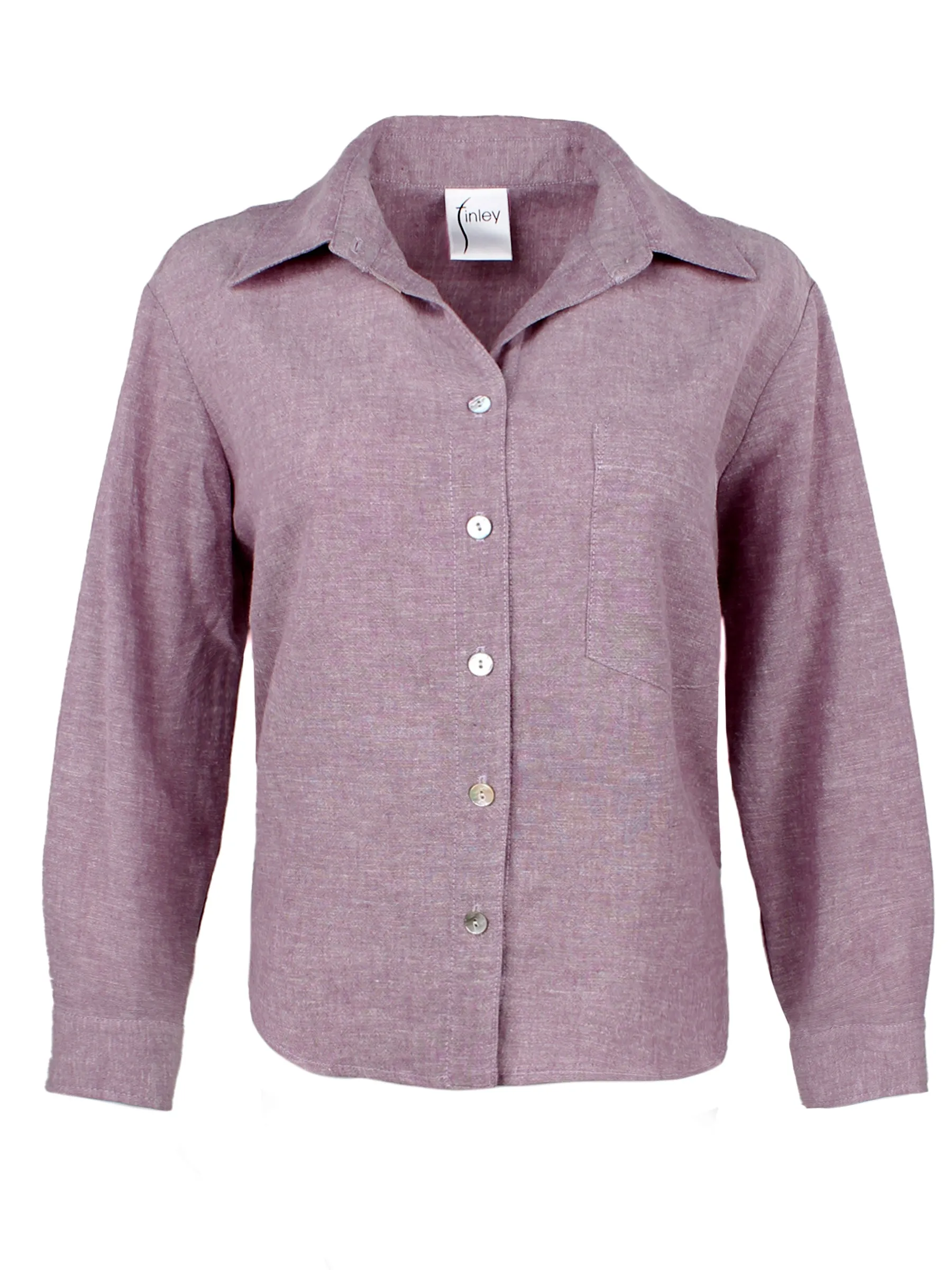 GAMEDAY! Crop Andie Shirt Purple Hemp/Cotton home feel